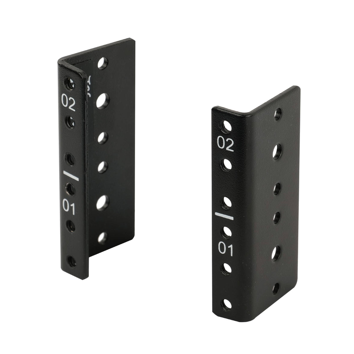 Tecmojo 2U Vertical Rack Rail Pair Kit DIY Rack Rails Kit, 12-24 Screw ...