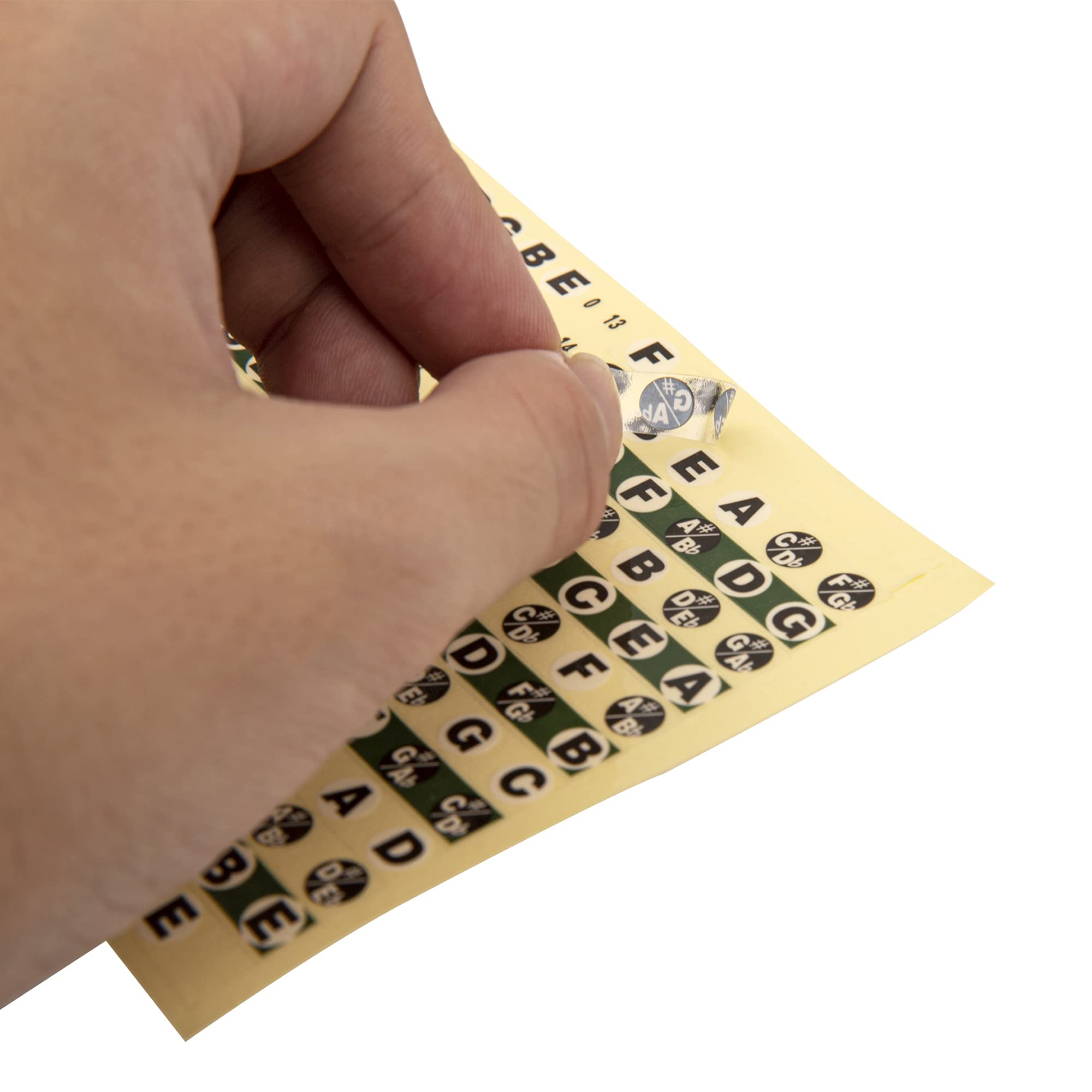 4Pcs Yootones Guitar Fretboard Stickers Acoustic Bass Guitar Fretboard Note Map Stickers For Beginner Practice Learner