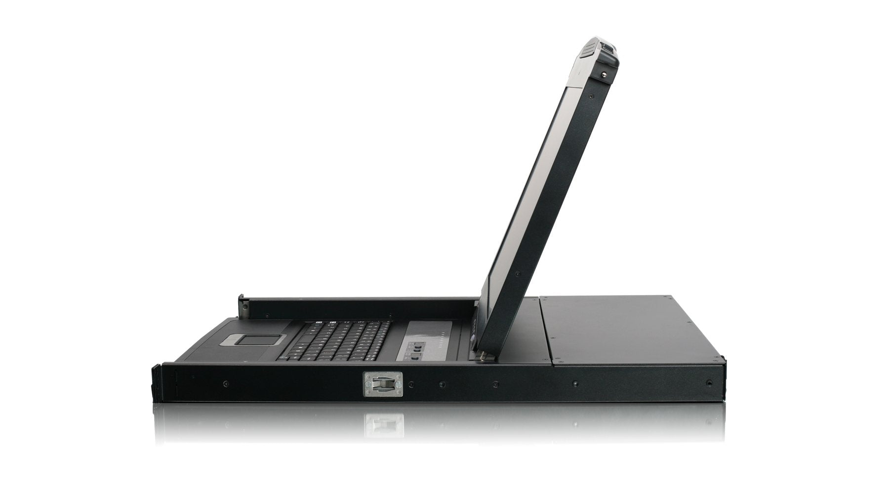 Iogear Rackmount 8 Port Kvm Switch Console With 17 Inch Tft Lcd Active Matrix Monitor, Keyboard And Touchpad W/Full Set Of Cable