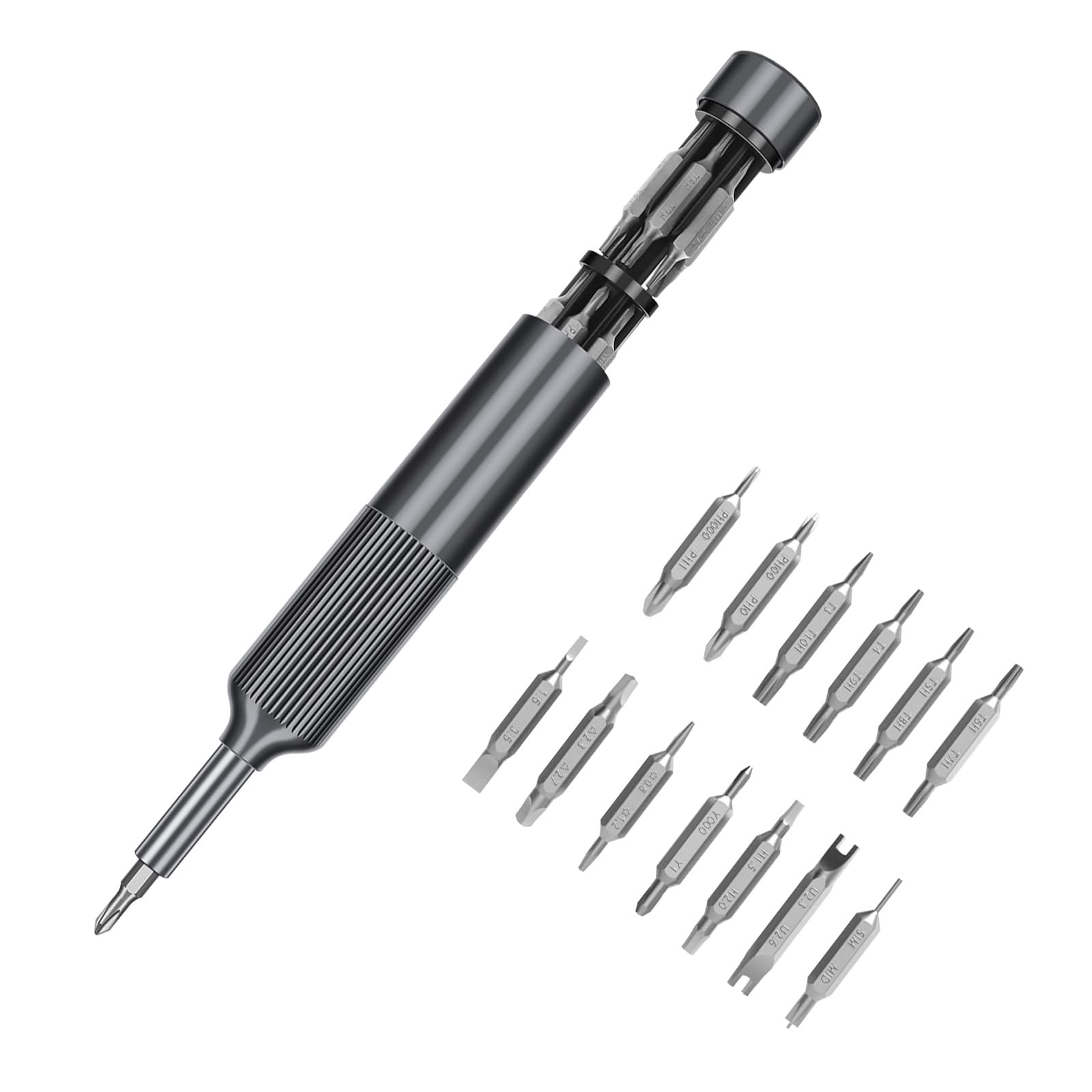 Xool 27 In 1 Precision Screwdriver Set, Pen Style Mini Screwdriver With Built In Storage, Magnetic Bit Holder, Ideal For Electro