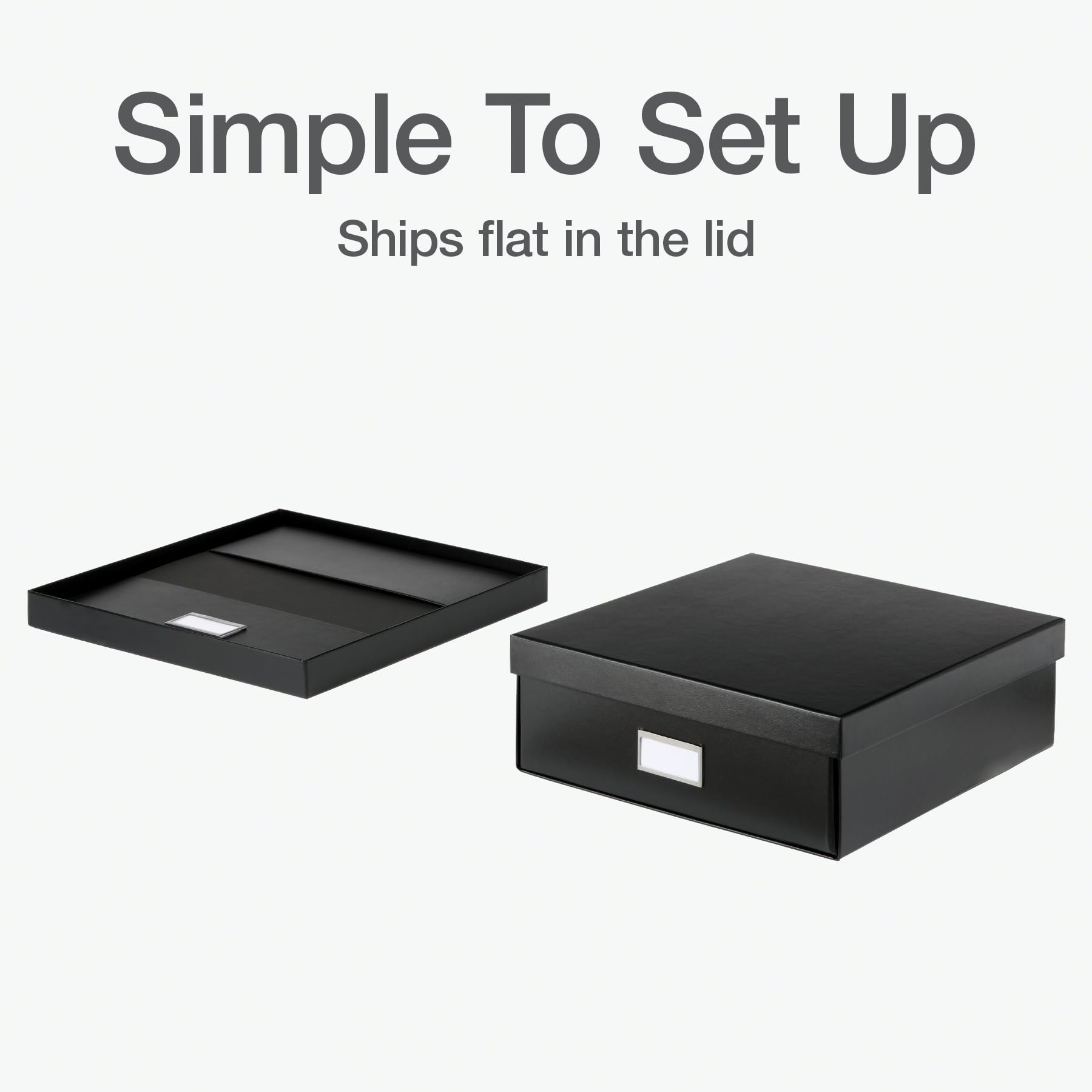 Oxford Keepsake Box, Protective Storage Box, Home And Office Organizer, Photo Storage Box, Souvenir Organizer, Medium, 12' X 12' X 4 1/4' (41788)