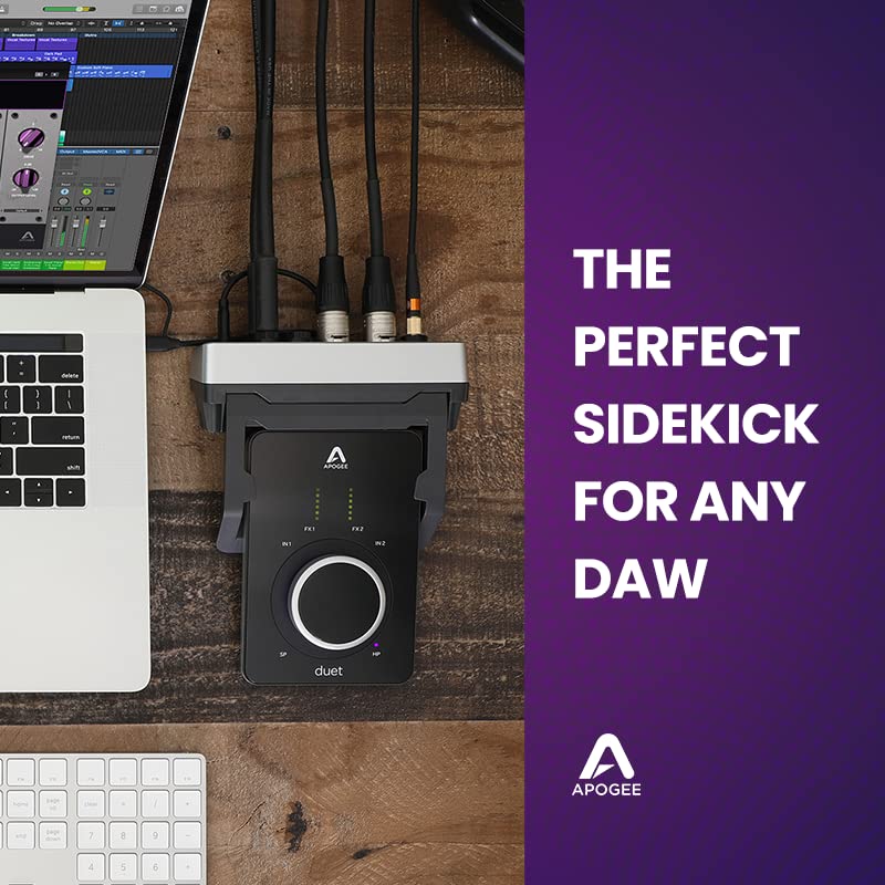 Apogee Duet 3-2 Channel Usb Audio Interface For Recording Mics, Guitars, Keyboards On Mac And Pc - Great For Recording, Streamin