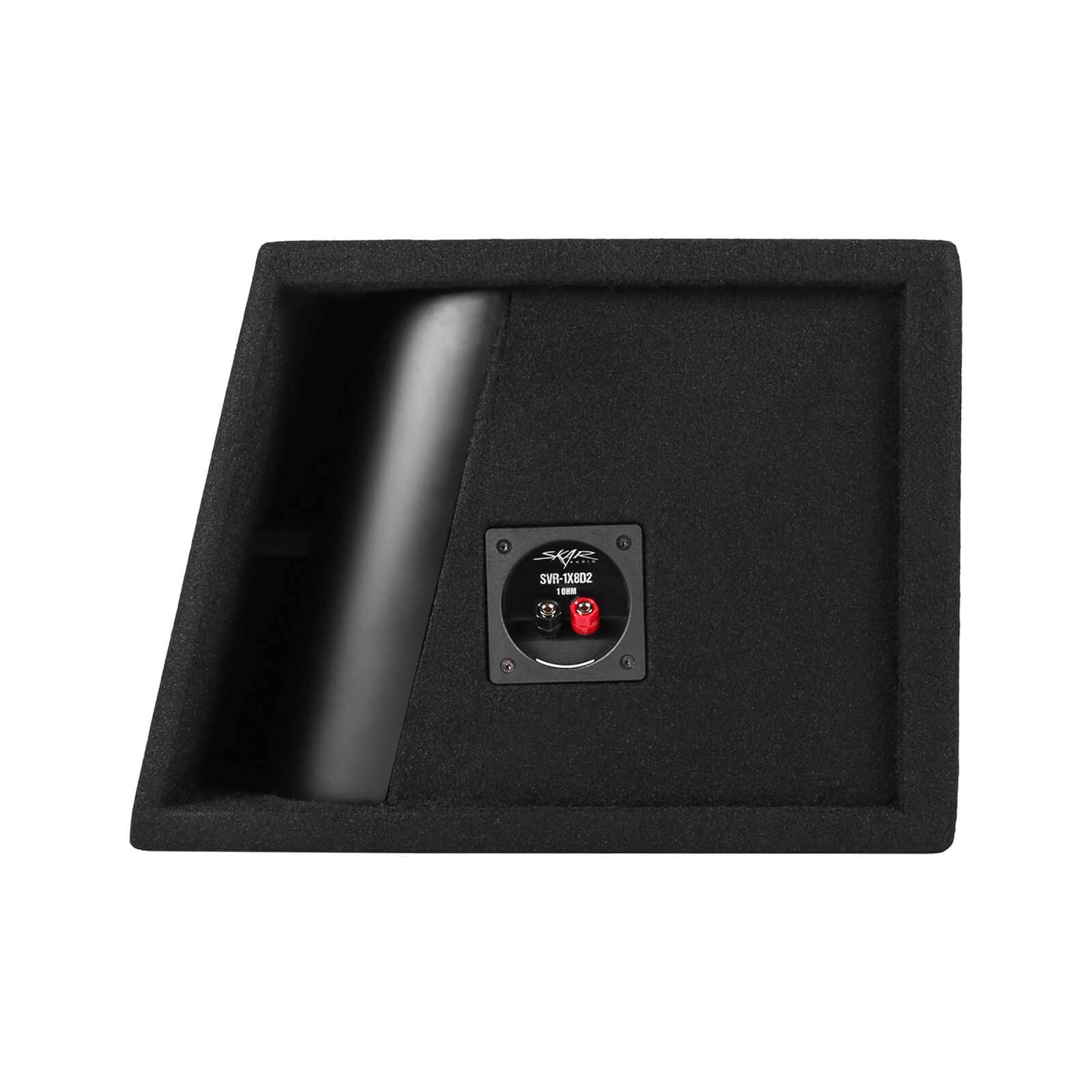 Skar Audio SVR-1X8D2 Single 8" Loaded Vented Subwoofer Enclosure - Black