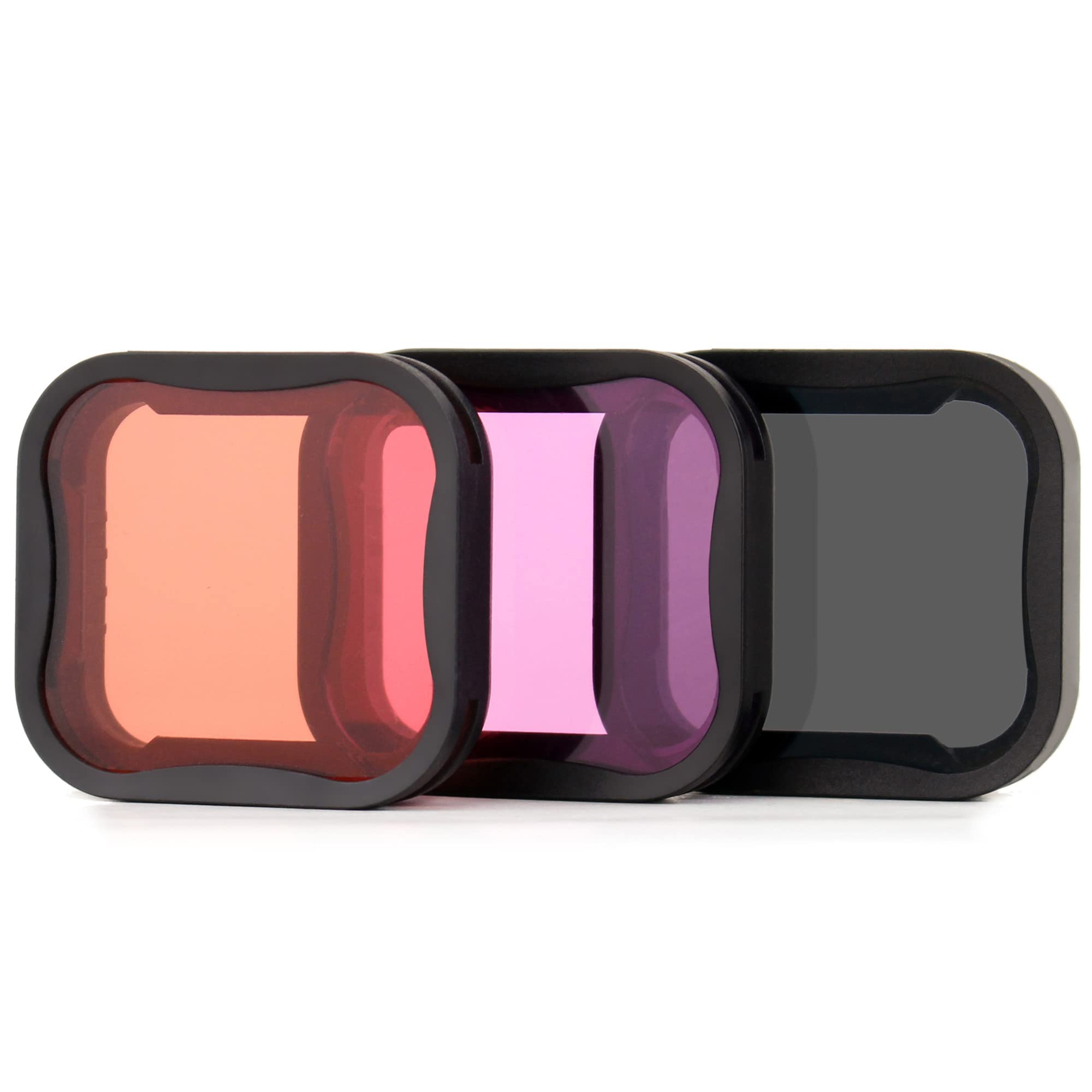 Gepuly 3 Pack Camera Lens Filter Set For Gopro Hero 5/6/7 Black/Hero (2018) Cameras, Nd Filter(Nd8 Filter) Dive Filters(Light Re