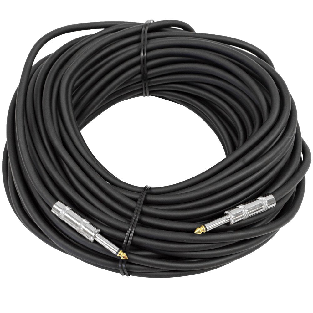 Seismic Audio - Pair Of 100 Feet 1/4'' To 1/4 Pro Audio Speaker Cables 14 Gauge - Heavy Duty