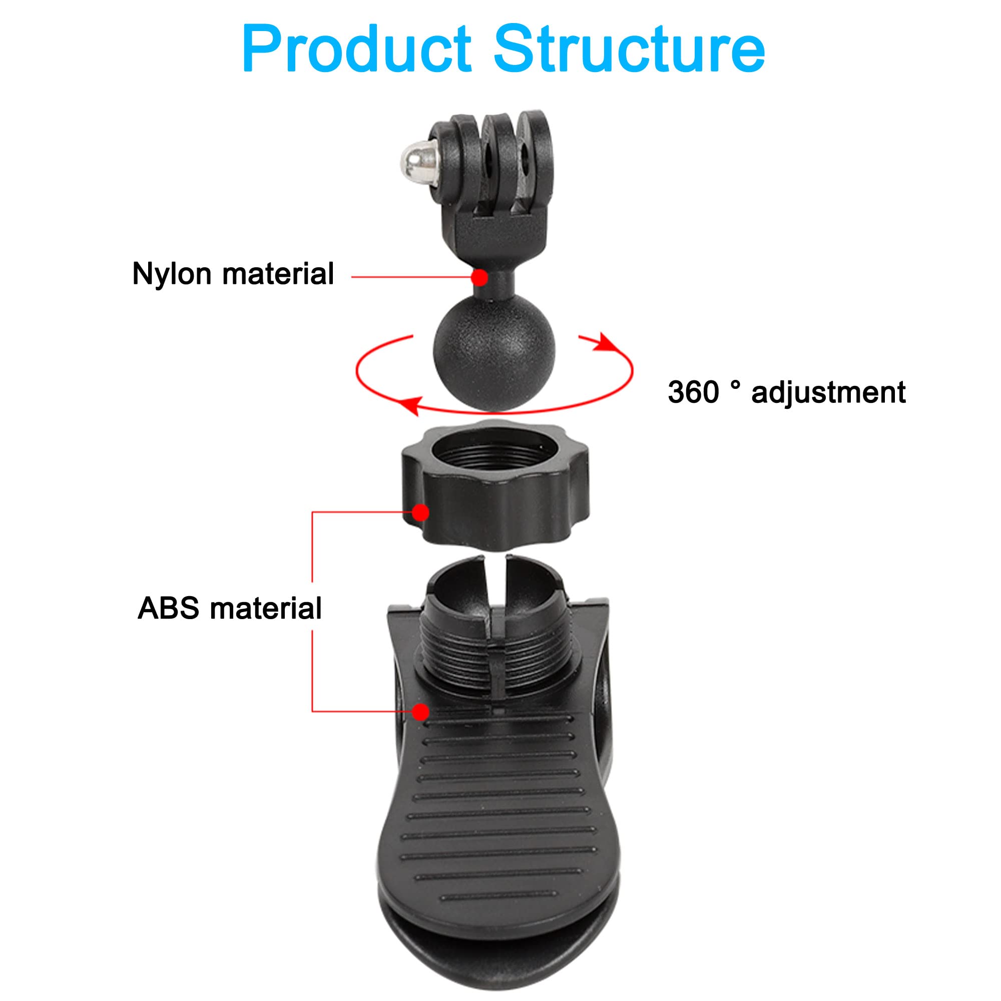 Pellking Car Sun Visor Mount Vlog/Video Holder For Iphone Samsung Cell Phone Gopro 13 12 10 9 8 7 6 Insta360 X4 X3 X2 X Rs R Akaso Dji Osmo Action 5 4 3 2 Camera And Accessories