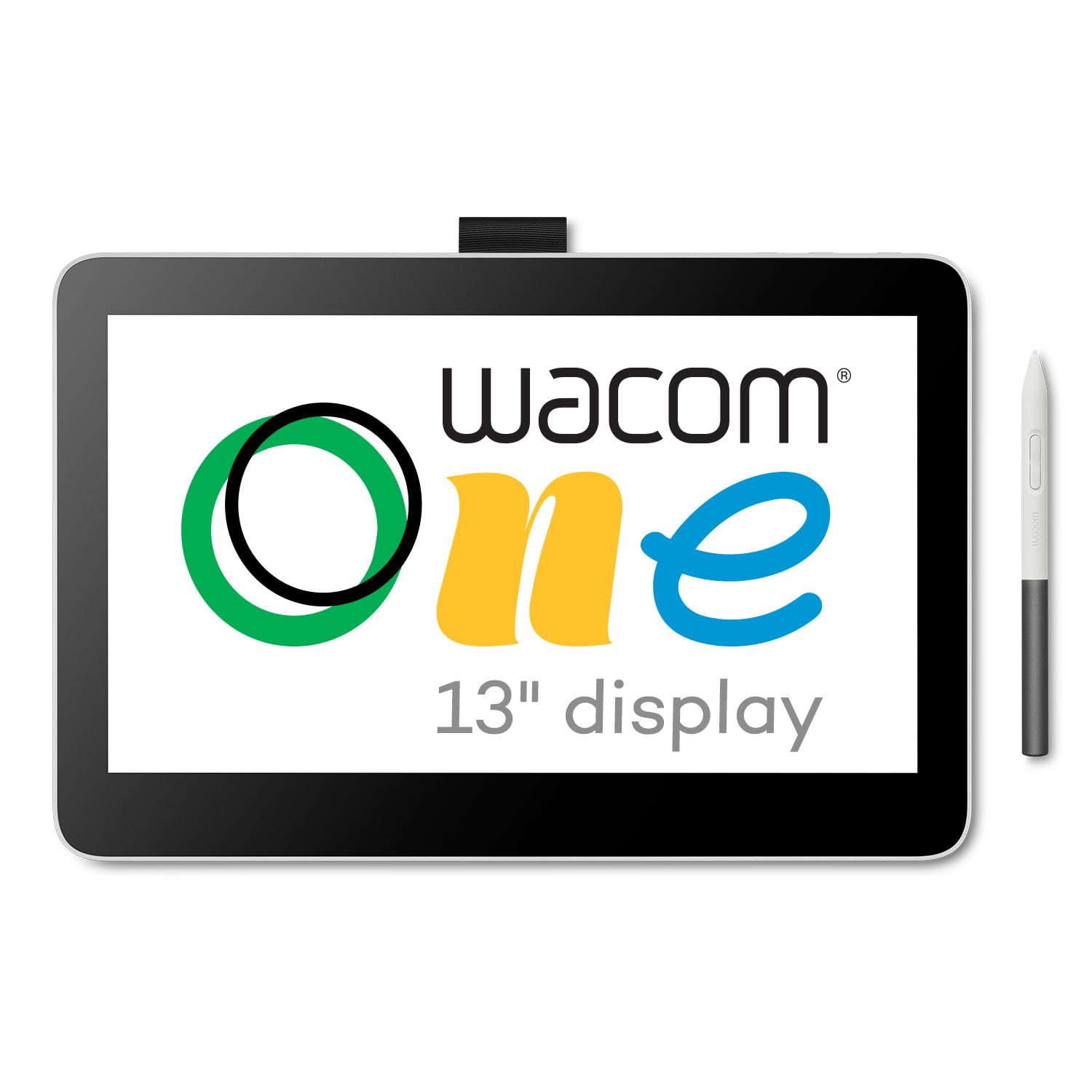 Wacom One 13 Touch Drawing Tablet with Screen, 13.3 HD Full-Laminated Touchscreen Digital Art Pad with Creative Software and Tra