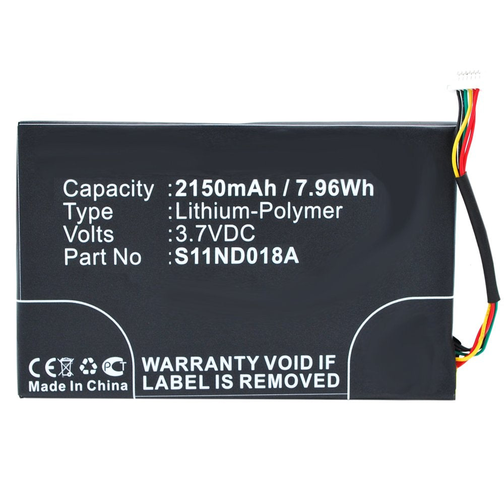 Mpf Products High Capacity 2150Mah Mlp305787 S11Nd018A Battery Replacement Compatible With Barnes & Noble Nook Simple Touch Bnrv