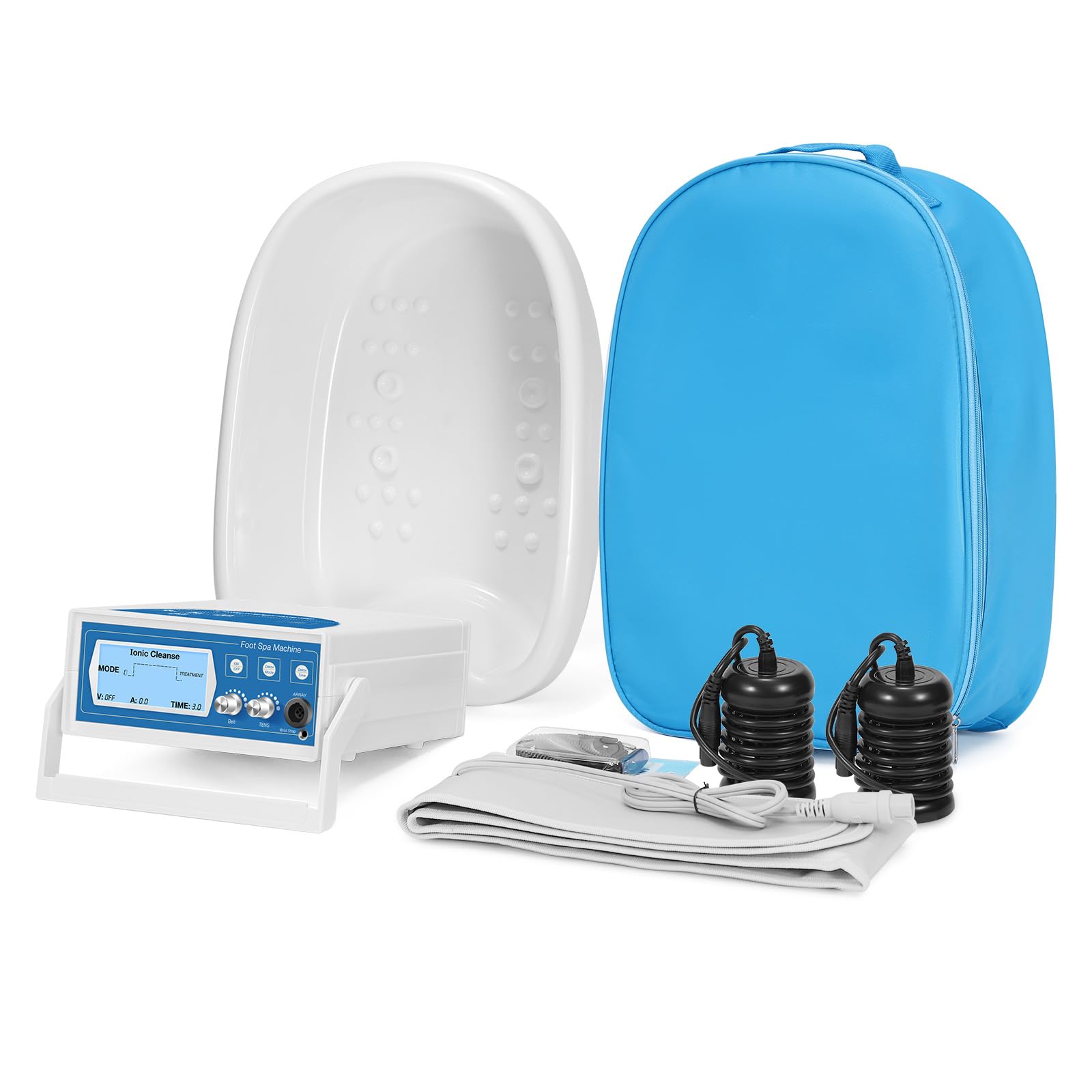 veicomtech Upgrade Ionic Foot Bath Detox Machine, Foot Detox Machine 3 in1 Detox Foot SPA System with Wrist Strap, Far Infrared 