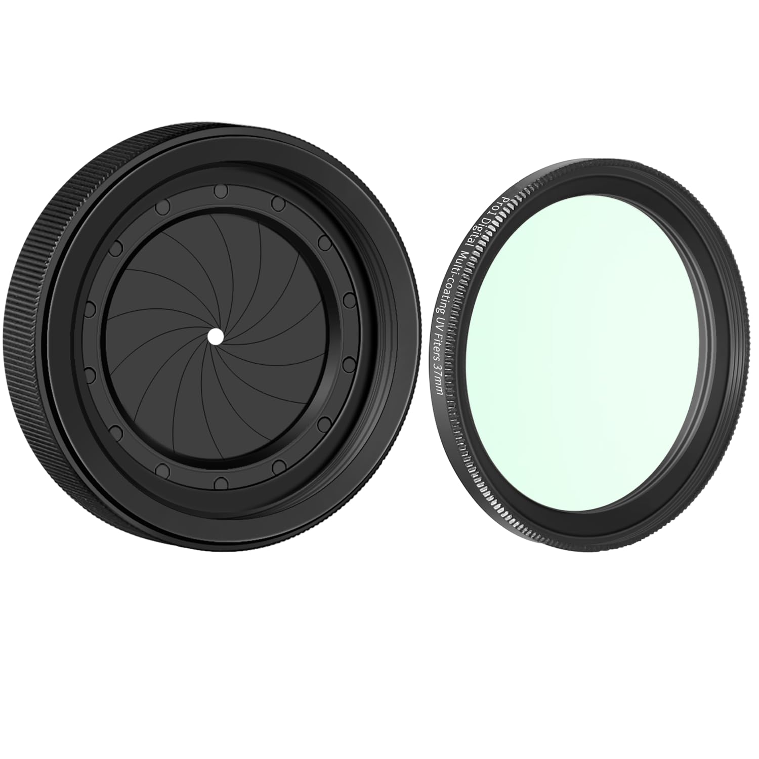 2Pack Adjustable Iris Aperture Diaphragm 1.5 26Mm Iris Aperture Diaphragm Adapter M30 To M37 Diaphragm Lens Module Adapter Ring