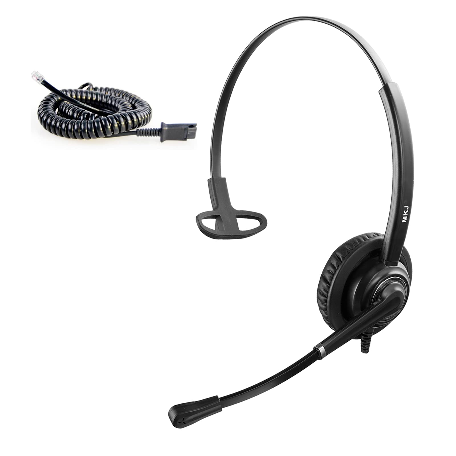 Mkj Cisco Headset For Office Phones Corded Rj9 Telephone Headset With Microphone Noise Cancelling For Cisco Cp 7841 7861 7941G 7