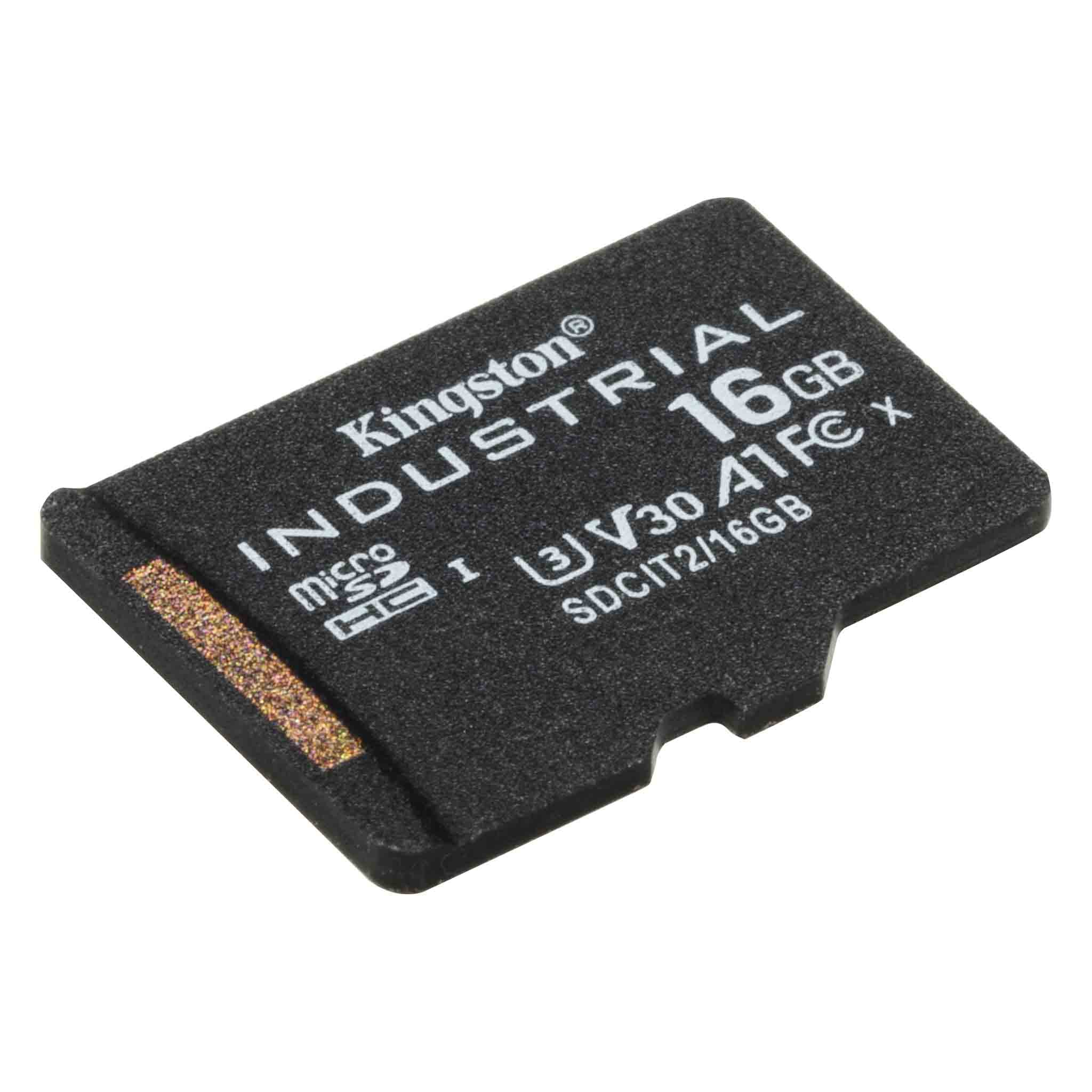 Kingston Industrial 16Gb Microsdhc C10 A1 Pslc Card Sdcit2/16Gbsp