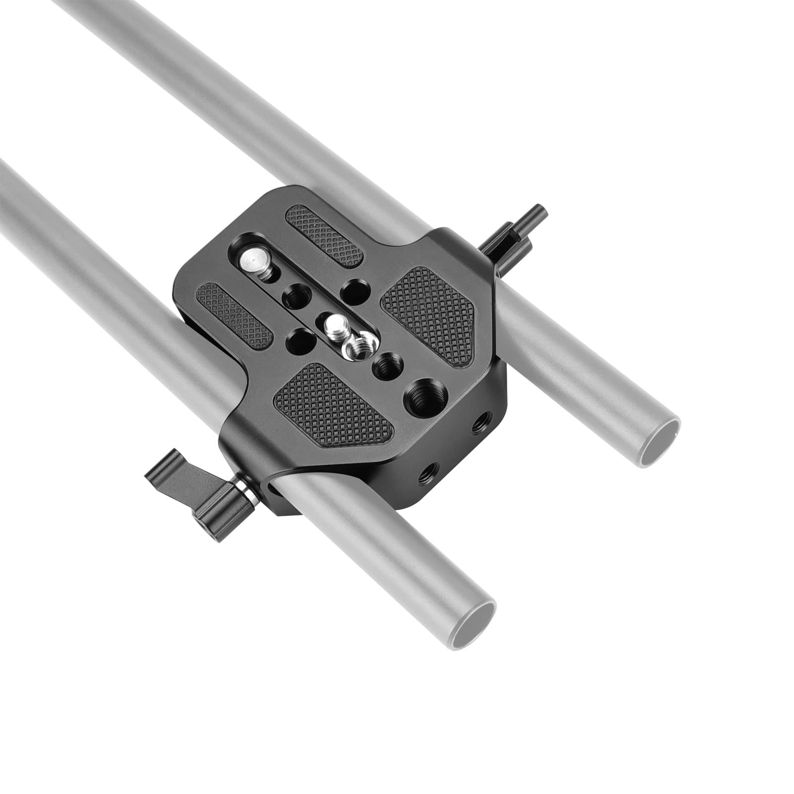 Szrig 15Mm Base Plate General Purpose Slim Digital Slr Camera Base Plate With 15Mm Rod Rail Clamp Aluminum Alloy Photo Studio