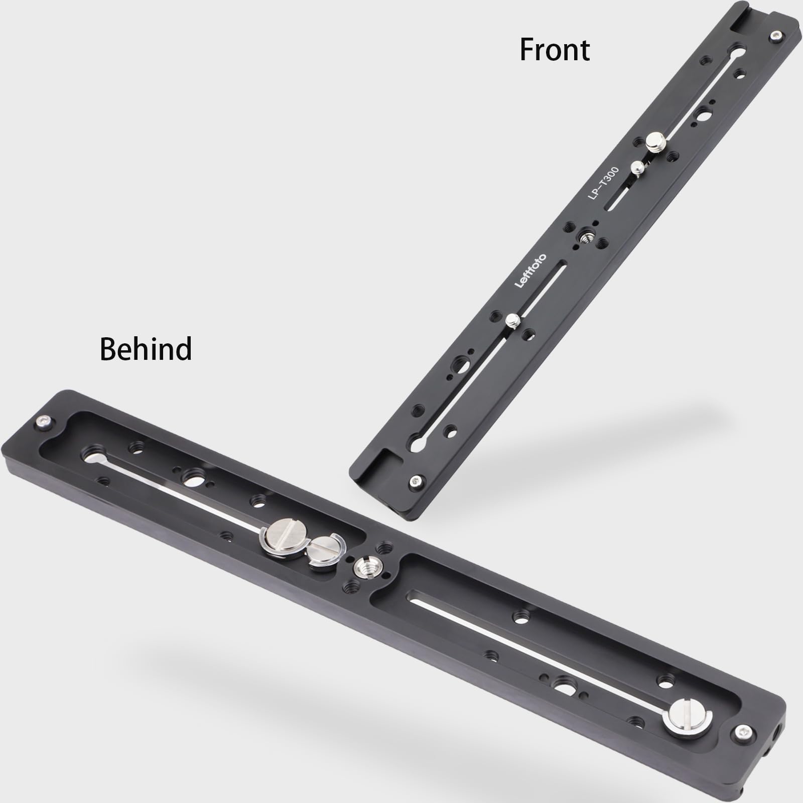 Leftfoto 300Mm Dovetail Slide Rail,Arca Swiss Type Quick Release Plate With Locating Hole For Arri,With More 1/4'' 3/8'' Threade
