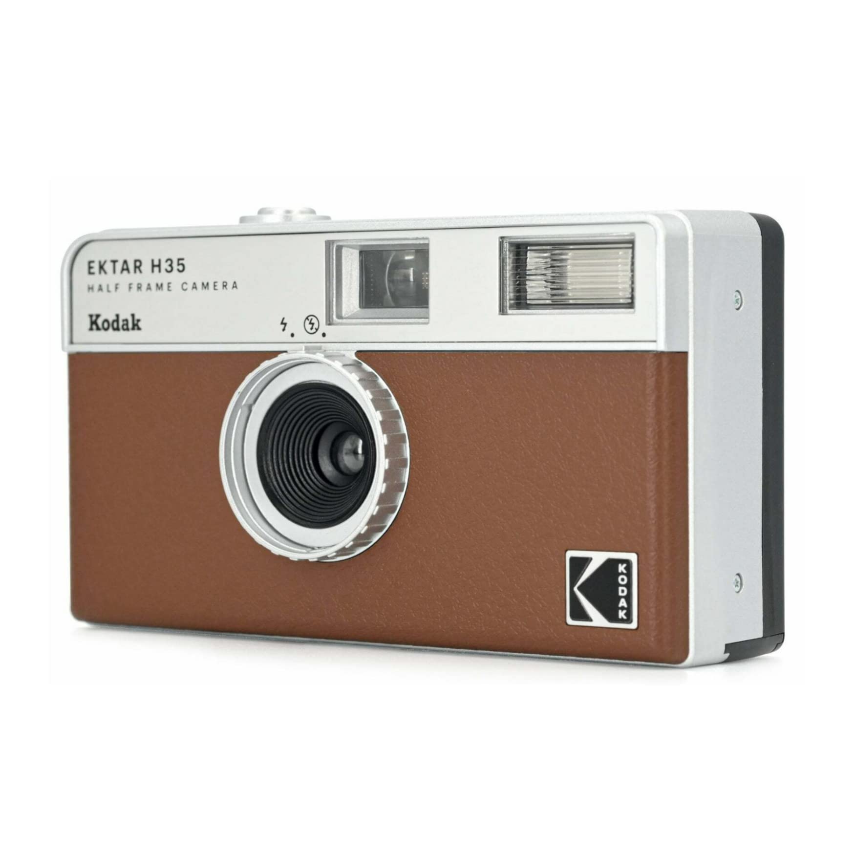 Kodak Ektar H35 Half Frame Film Camera, 35Mm, Reusable, Focus-Free, Lightweight, Easy-To-Use (Brown) (Film & Aaa Battery Are Not