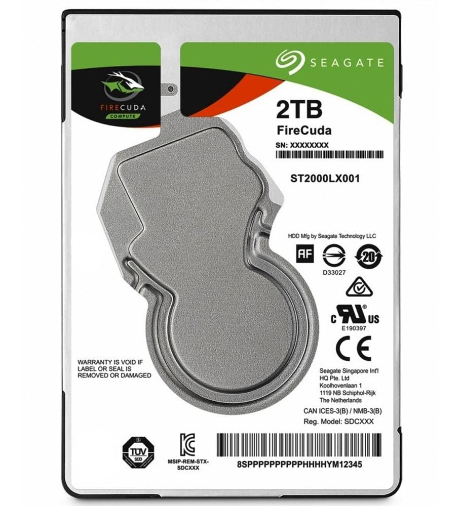 Seagate (St2000Lx001) Firecuda 2Tb Solid State Hybrid Drive Performance Sshd   2.5 Inch Sata 6Gb/S Flash Accelerated For Gaming