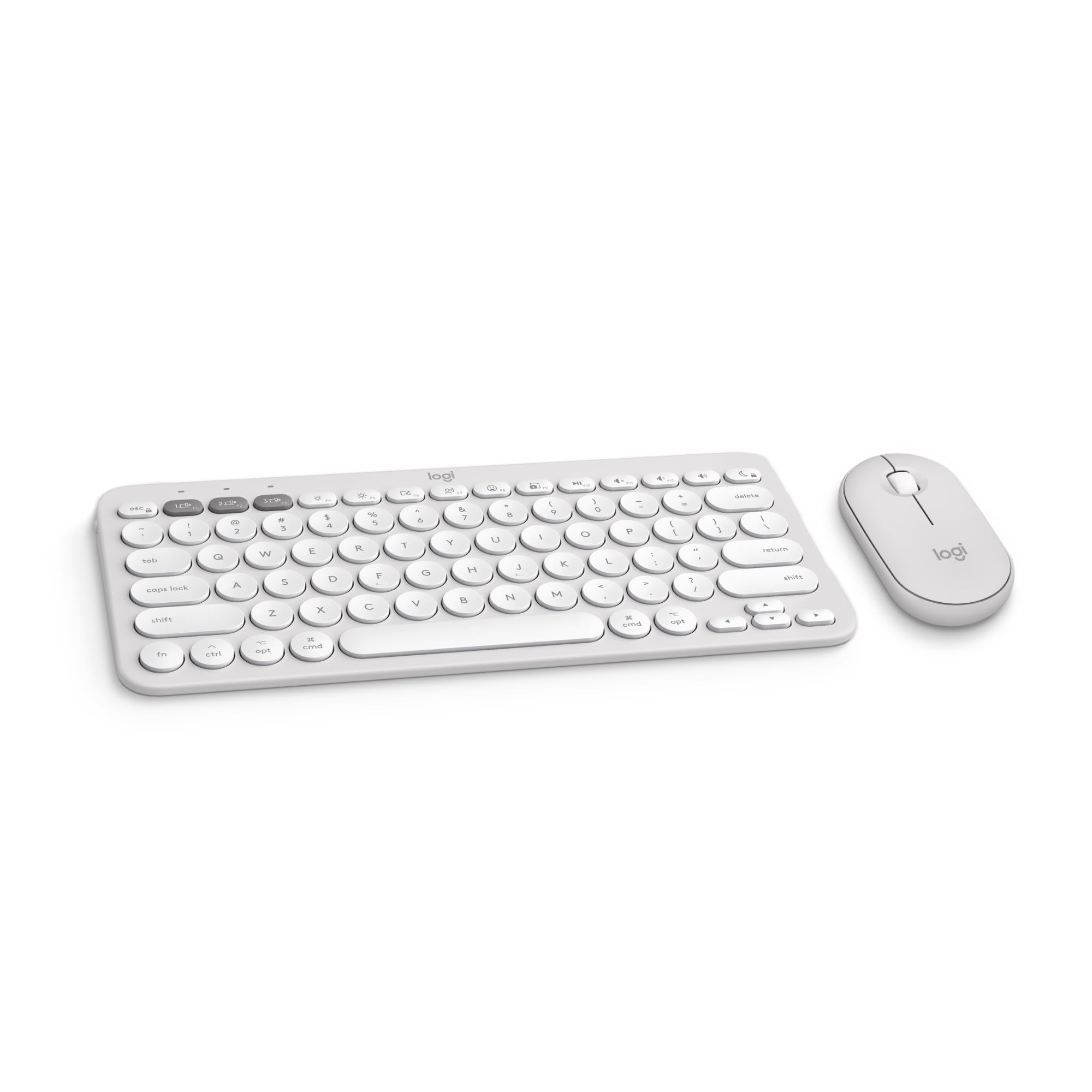 Pebble 2 Combo For Mac - Tonal White