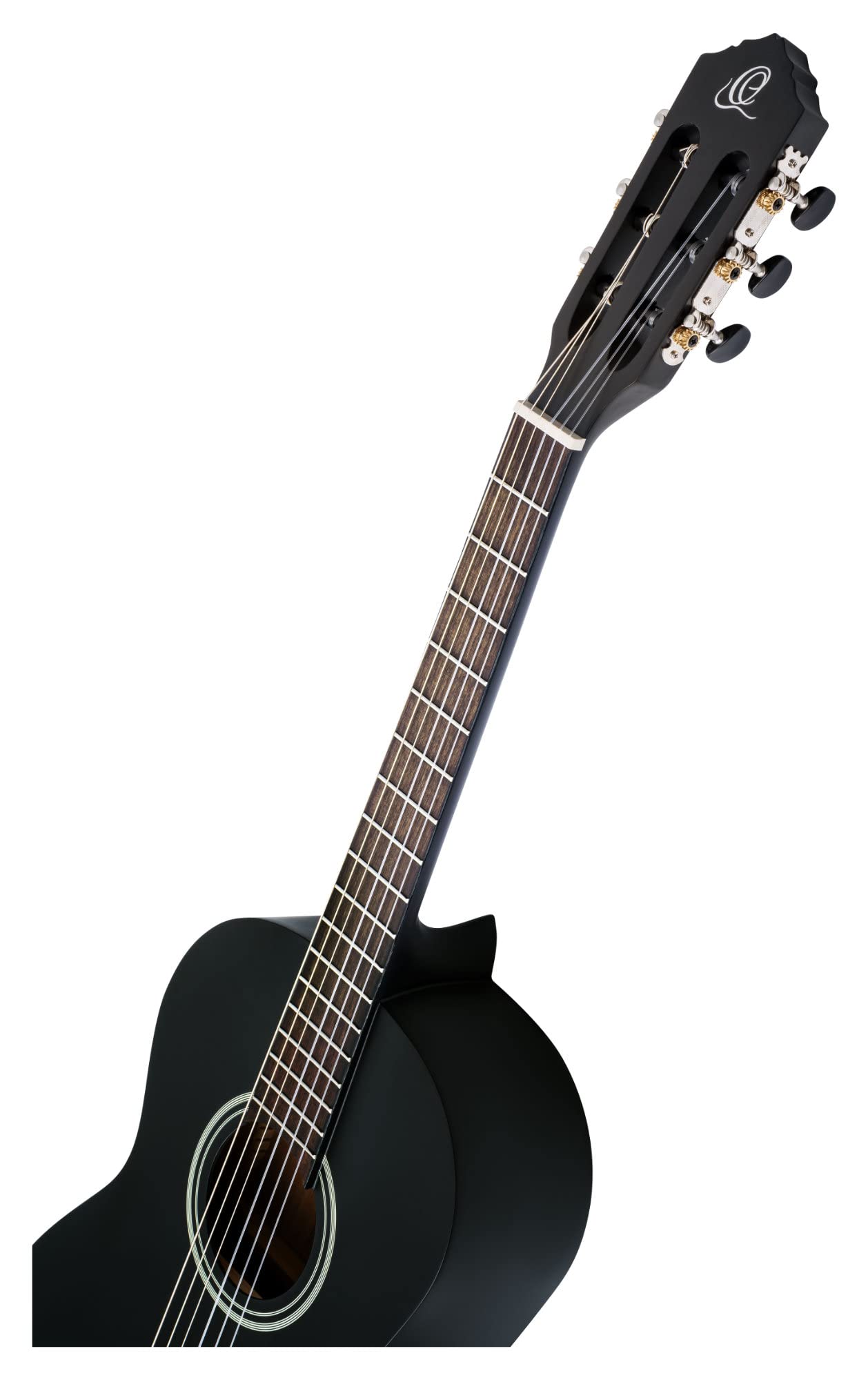 Ortega Guitars 6 String Student Series 3/4 Size Nylon Classical Guitar, Right-Handed, Black, (Rst5M-3/4Bk)