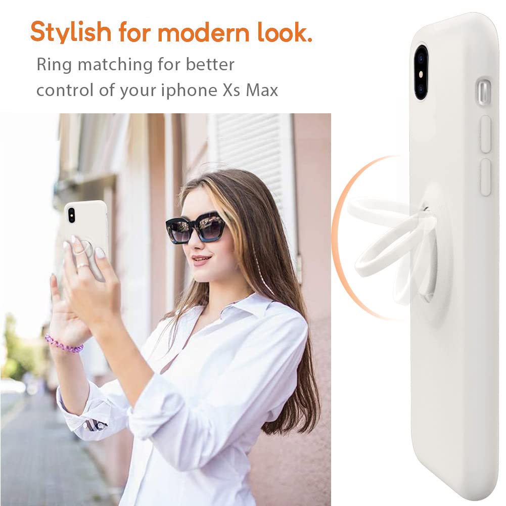 Mocca For Iphone Xs Max Silicone Case With Kickstand | Anti Scratch Full Body Shockproof Protective Case For Iphone Xs Max   Sto