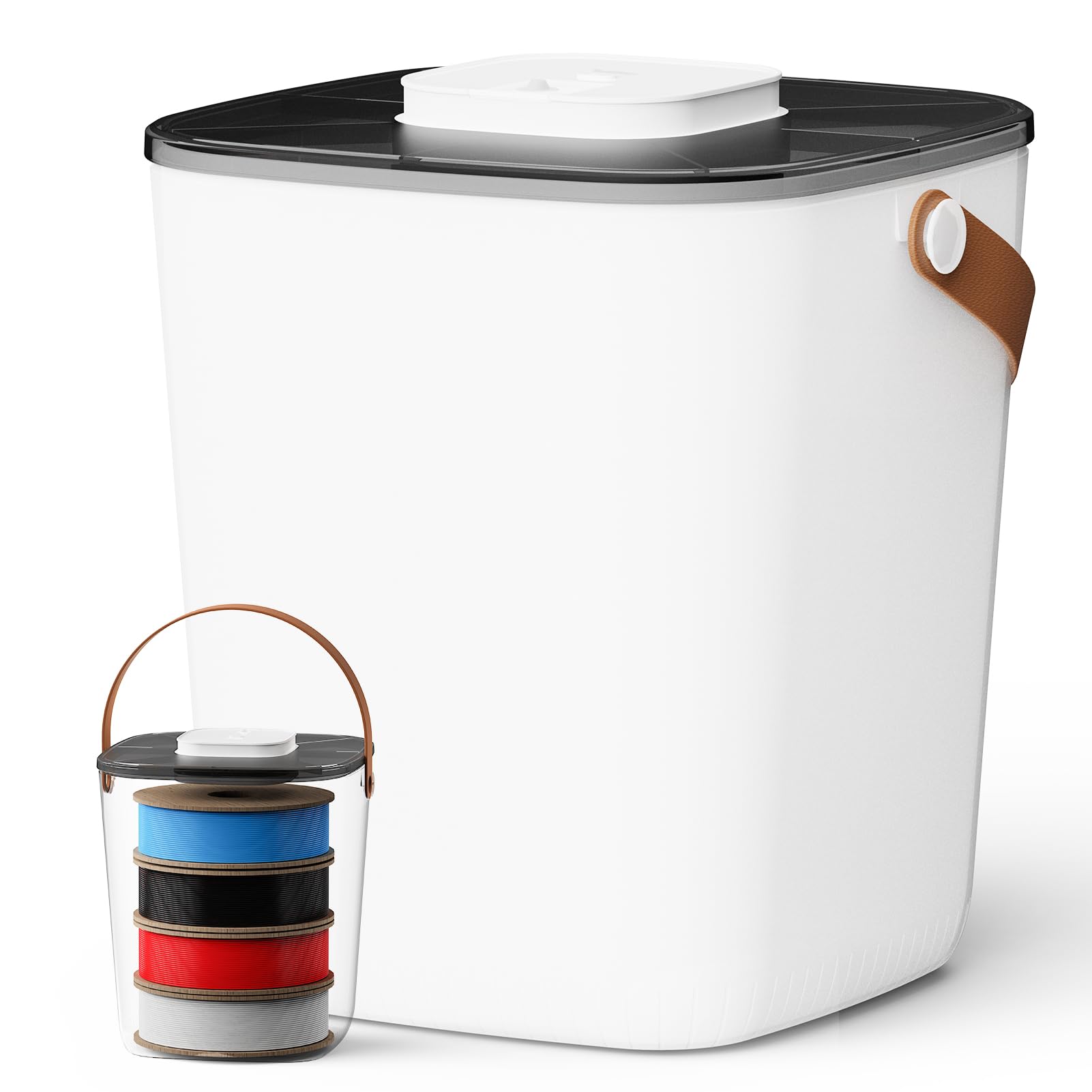 Caydo Filament Storage Vacuum Box With Smart Pressure Control, One-Button Operation, Rechargeable 3D Filament Storage Container 