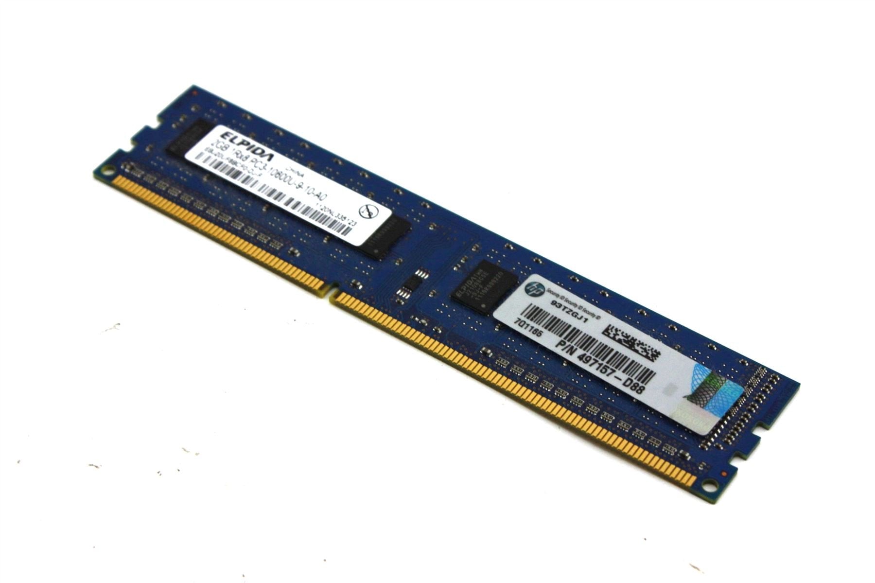 Elpida Ddr3 Dimm 2Gb Memory Ram Pc3 10600U 9 10 A0 Ebj20Uf8Bcf0 Dj F