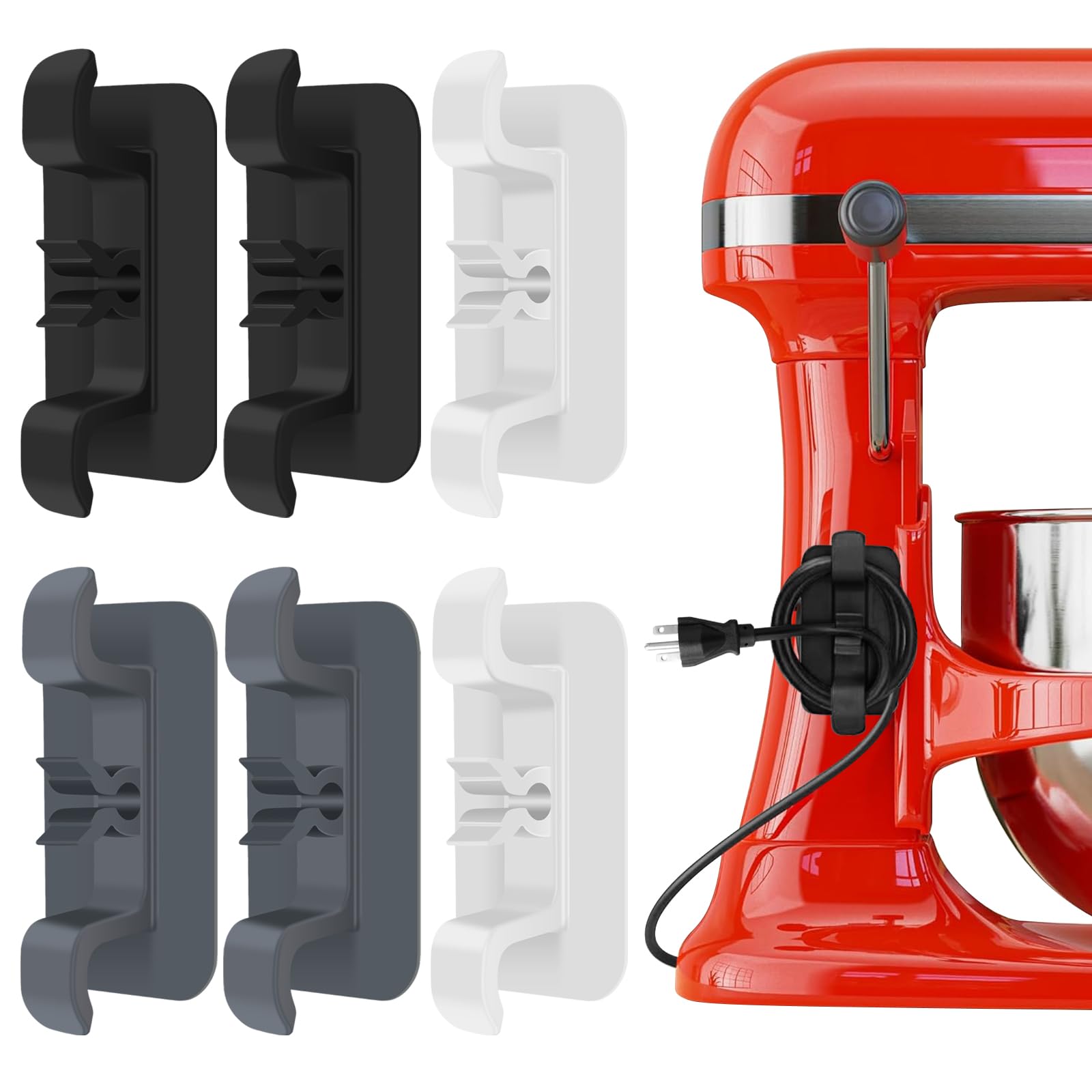 Cord Organizer For Kitchen Appliances, 6 Pack Appliance Cord Holder Cord Keeper Cord Wrap, Cord Wrapper For Appliances Cord Hold