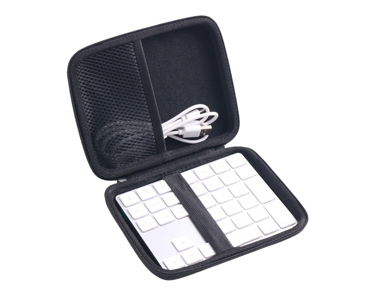 inDomit Hard Protective Travel Case for Wireless Number Pad, Compatible with Lekvey/iClever/Nulea Bluetooth Number Pad,Black(CAS