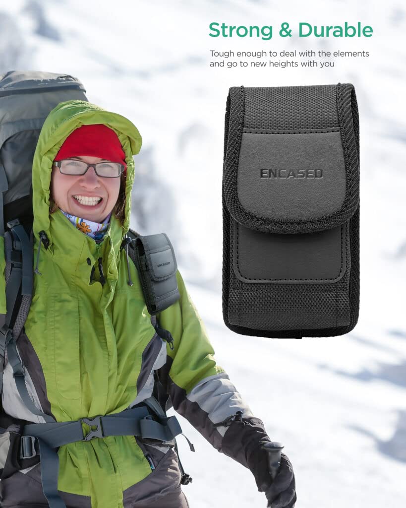 Encased Xl Cell Phone Pouch Holster Compatible With Samsung Galaxy S23 /S24 /S25 Ultra, Iphone 14/15/16 Pro Max Belt Clip Holder
