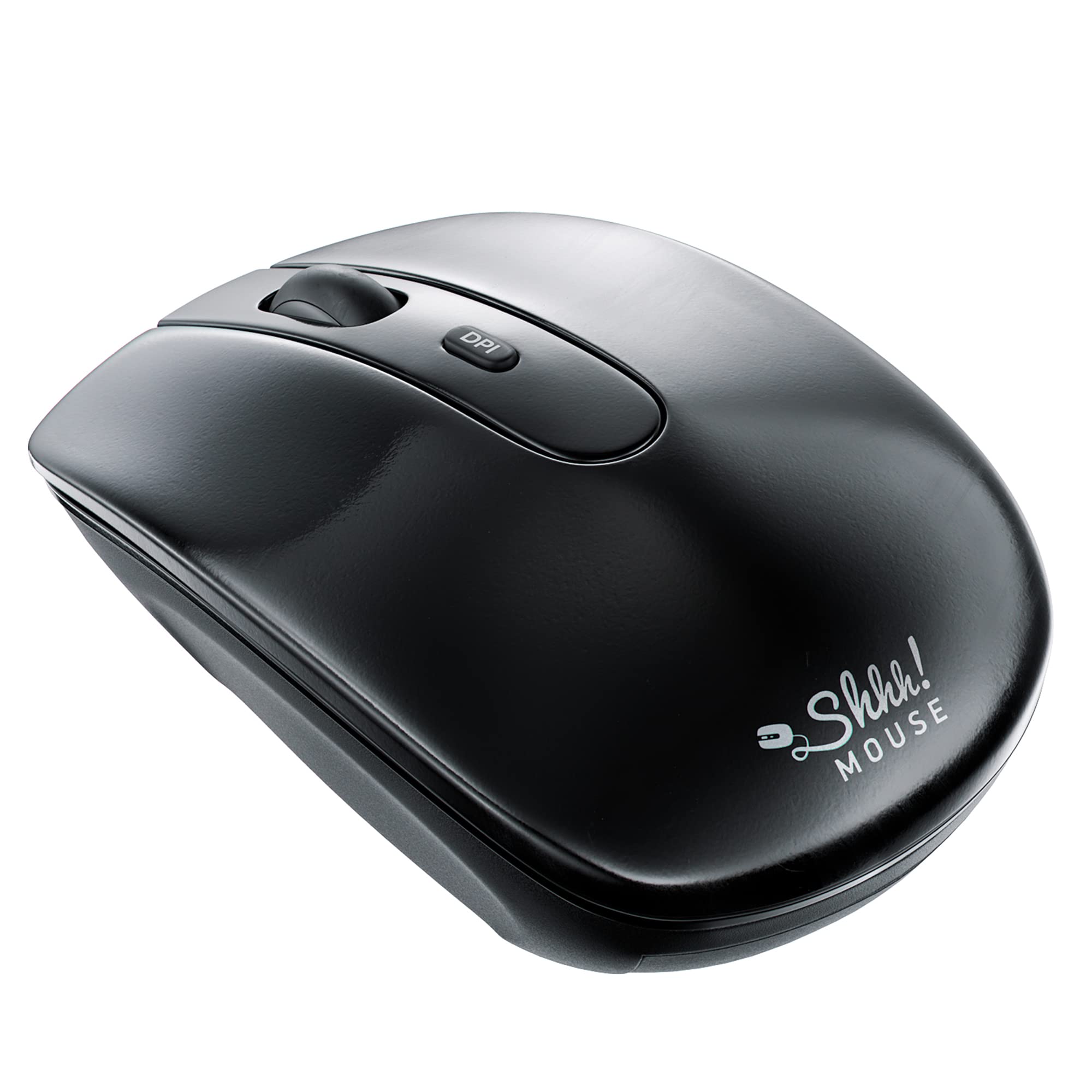 Shhhmouse Silent Wireless Mouse For Laptop Small Compact Cordless Computer Mice With Usb 2.4 Ghz   Quiet Click, 3 Dpi Levels, Tr