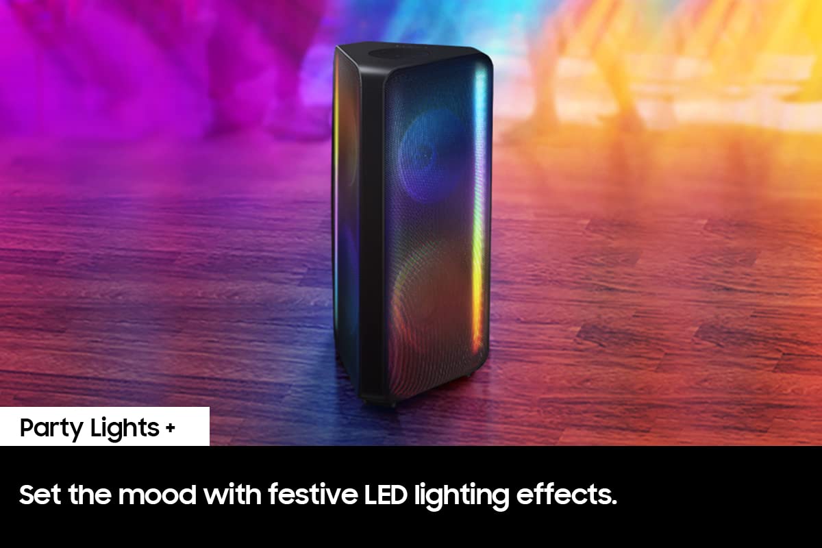 Samsung Mx-St40B Sound Tower High Power Audio, 160W Floor Standing Speaker, Bi-Directional Sound, Built-In Battery, Ipx5 Water R