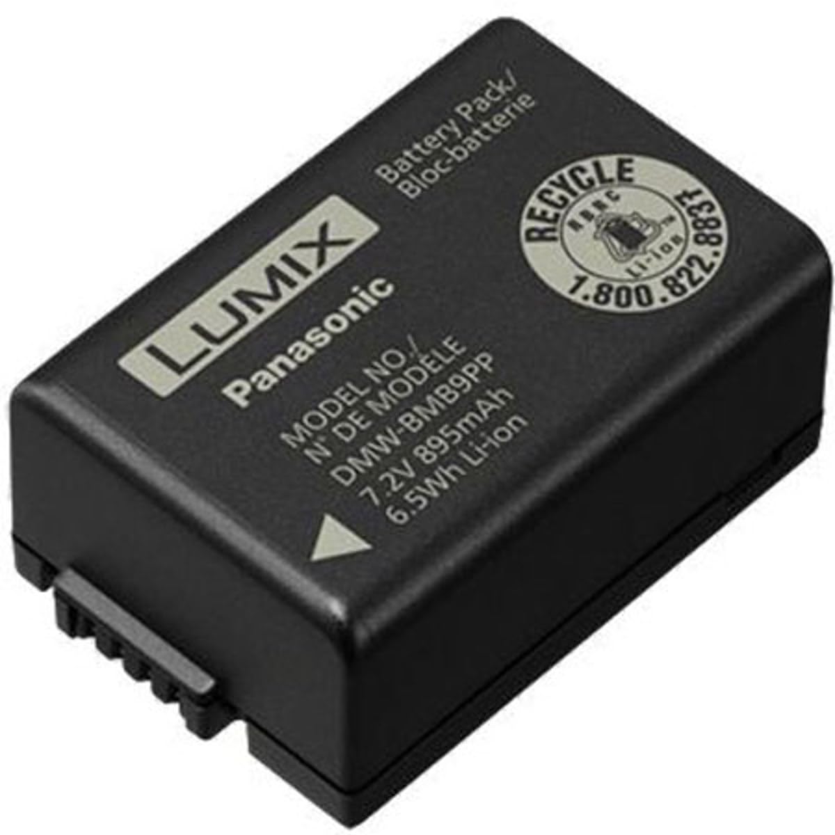Panasonic Lithium Ion Battery Dmw Bmb9 For Lumix Cameras Fz100K Fz40K Fz80 Fz70, Black