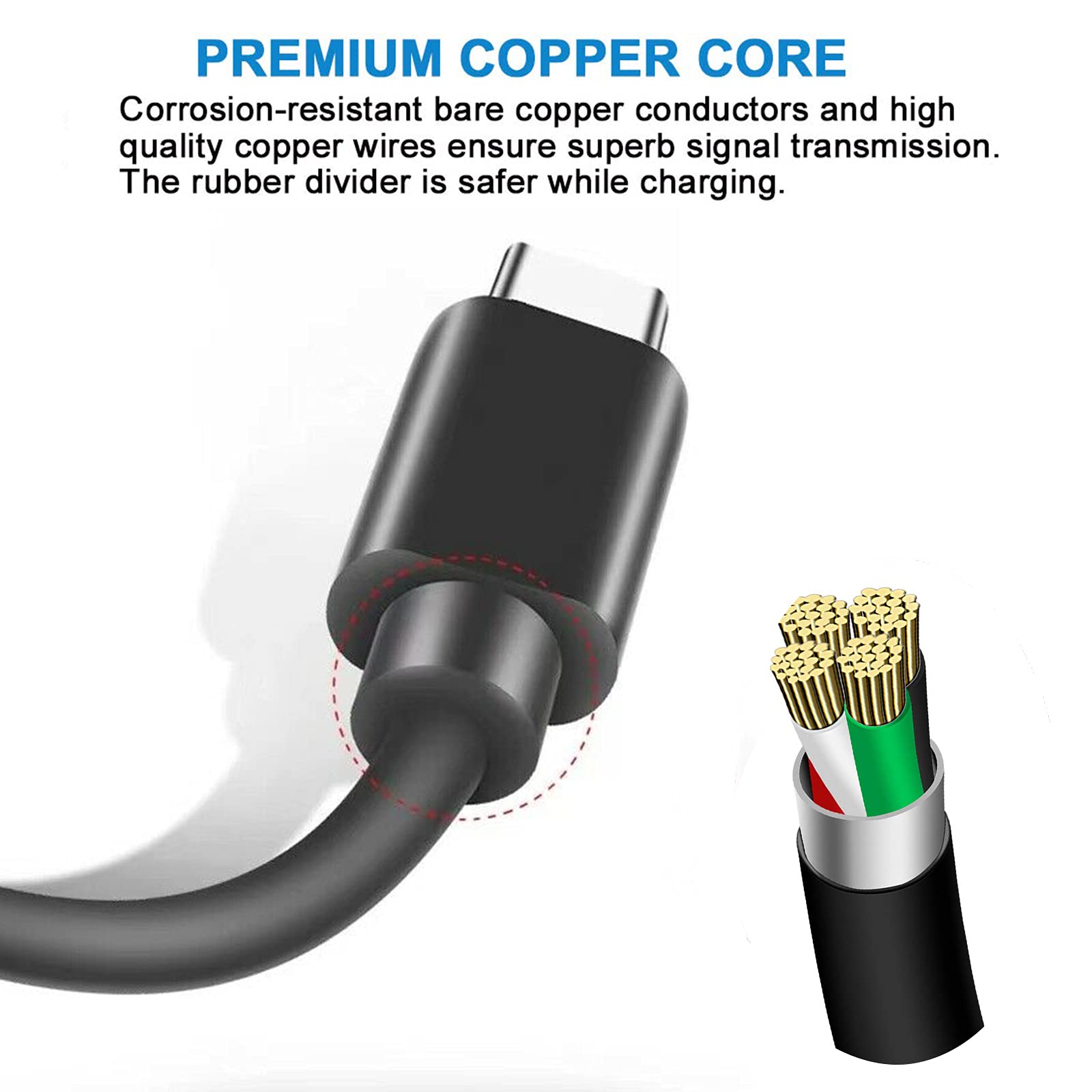 5Ft Replacement Mirco Usb Charger Charging Cable Power Cord For Onetouch Verio Flex (Not Compatible With Onetouch Verio Iq Models)   Black