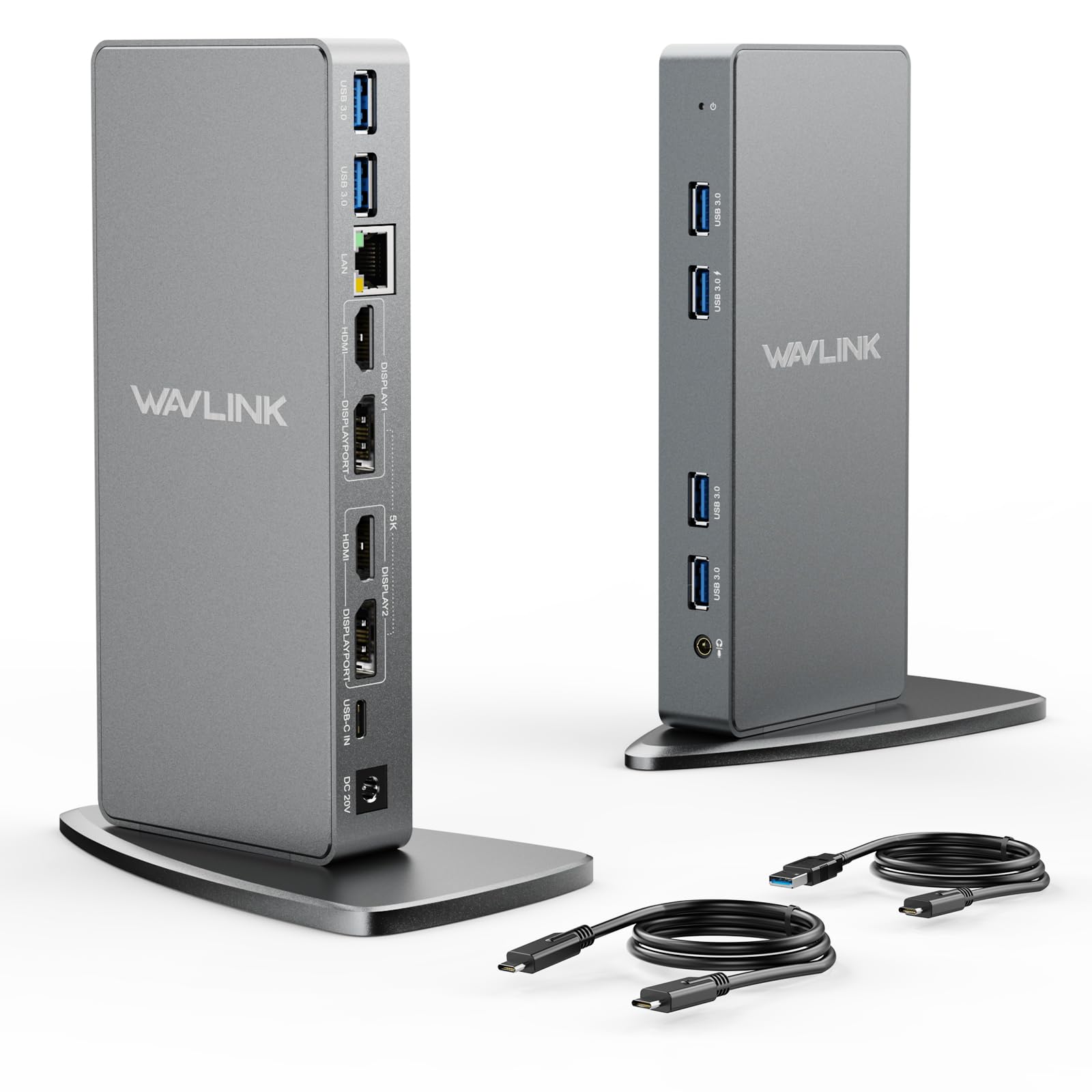 Wavlink Usb 3.0 Dual 5K/4K@60Hz Laptop Docking Station For Thunderbolt 4/3, Usb C/A Windows, Macos, Chromeos, Ubuntu 20.04,22.0 (2X Hdmi, 2X Display Port, Lan, 6 Usb 3.0, Audio)