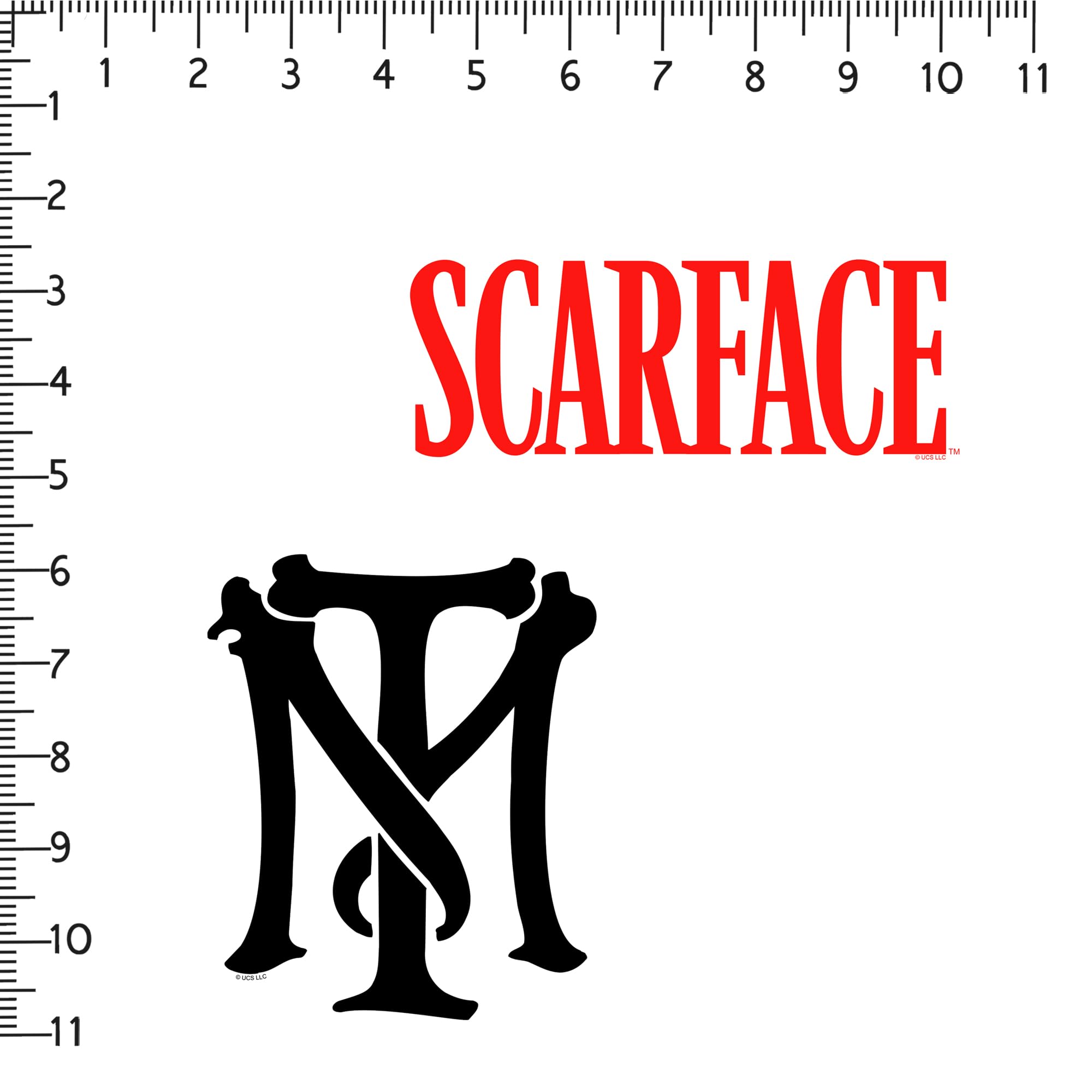 Scarface 9Ct Vinyl Large Deluxe Stickers Variety Pack   Laptop, Water Bottle, Scrapbooking, Tablet, Skateboard, Indoor/Outdoor