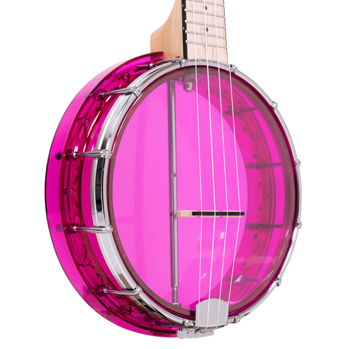 Gold Tone Little Gem Ukes, 4 String Ukulele, Right, Purple (Lg A)