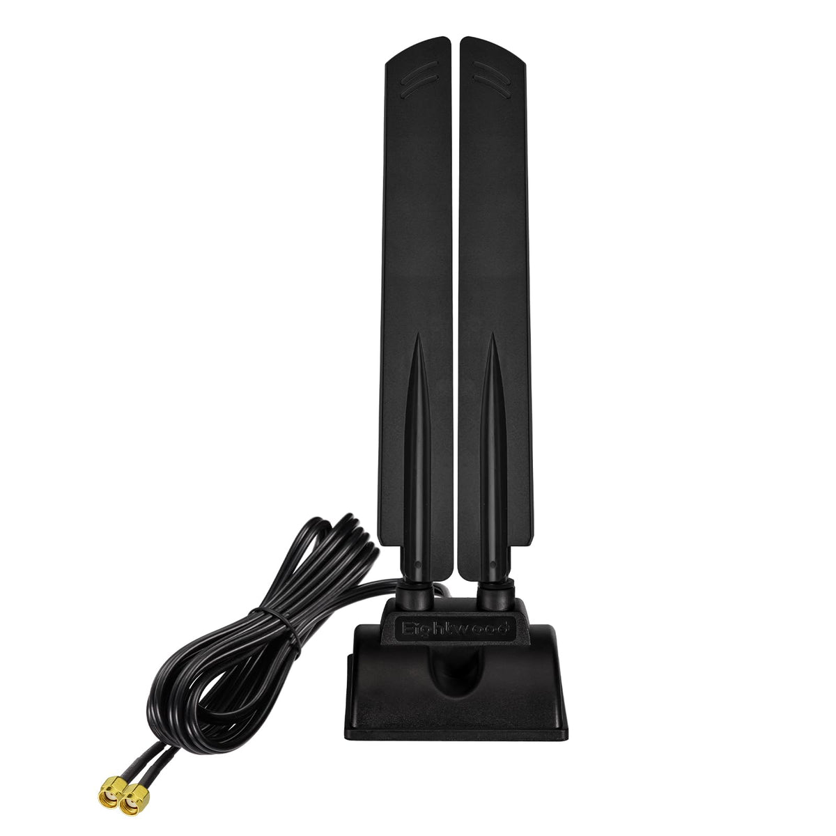 Eightwood Wifi 6E Antenna Tri Band 6Ghz 5Ghz 2.4Ghz Rp Sma Wifi Antenna Magnet Mount Base For Pc Desktop Computer Motherboard Wi