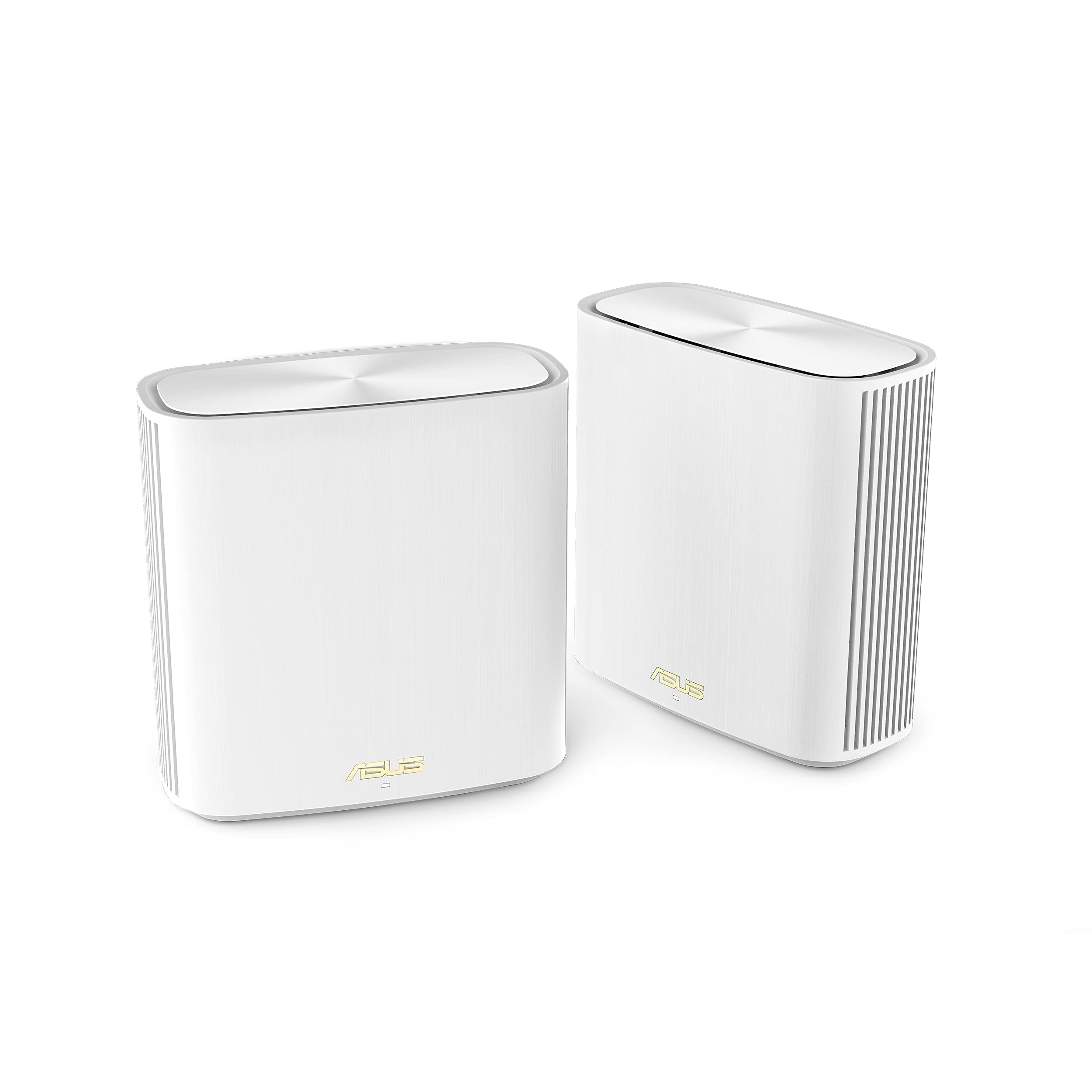 Asus Zenwifi Whole Home Dual Band Mesh Wifi 6 System Xd6 White   2 Pack, Coverage Up To 5,400 Sq.Ft & 4+ Rooms, 5400Mbps, Aimesh
