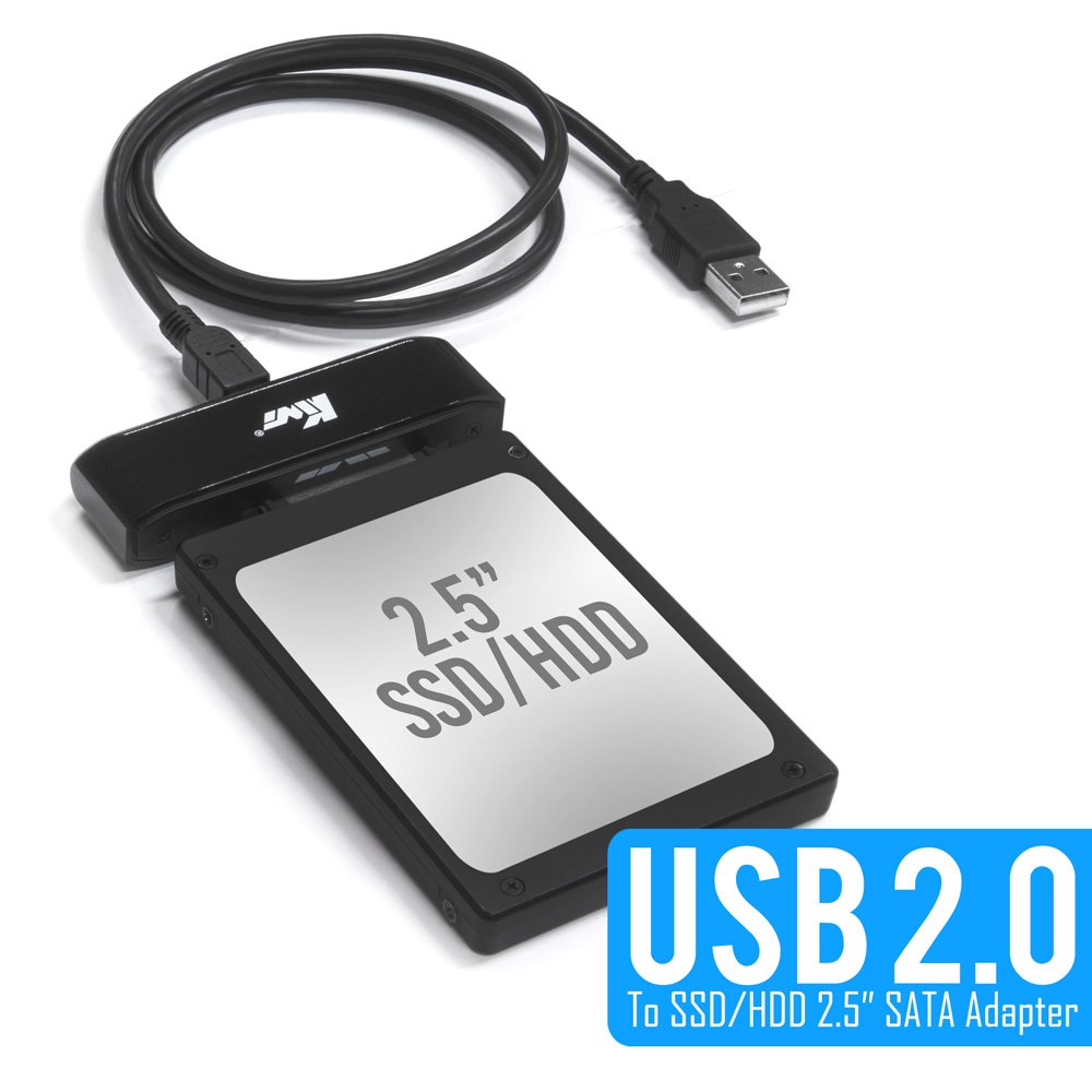 Kingwin Usb 2.0 To Ssd/Sata Adapter For 2.5 Inch Hard Drives. Support All 2.5    Ssd & Sata Types Of Drives. Hot Plug And Play.P