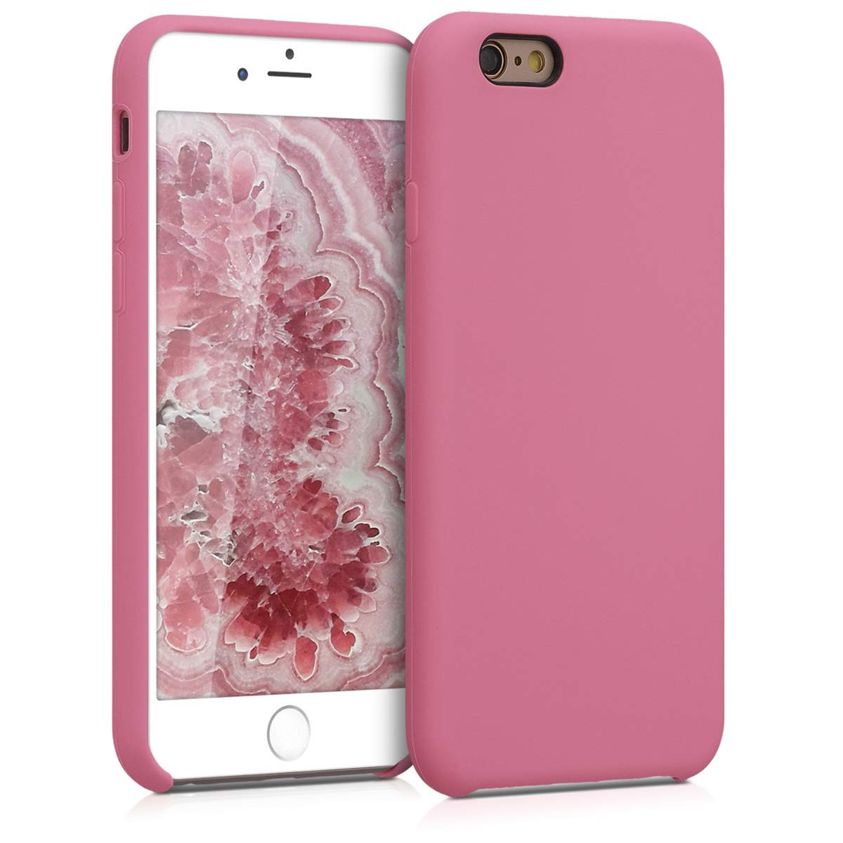 Kwmobile Case Compatible With Apple Iphone 6 / 6S Case   Tpu Silicone Phone Cover With Soft Finish   Dark Rose