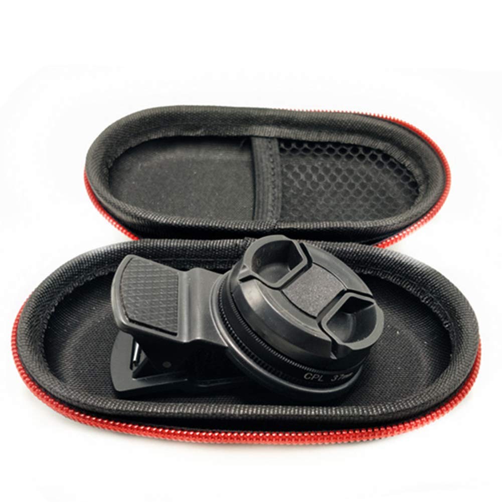 37Mm Circular Universal Portable Polarizer Camera Lens Cpl Filter Professional(Black)