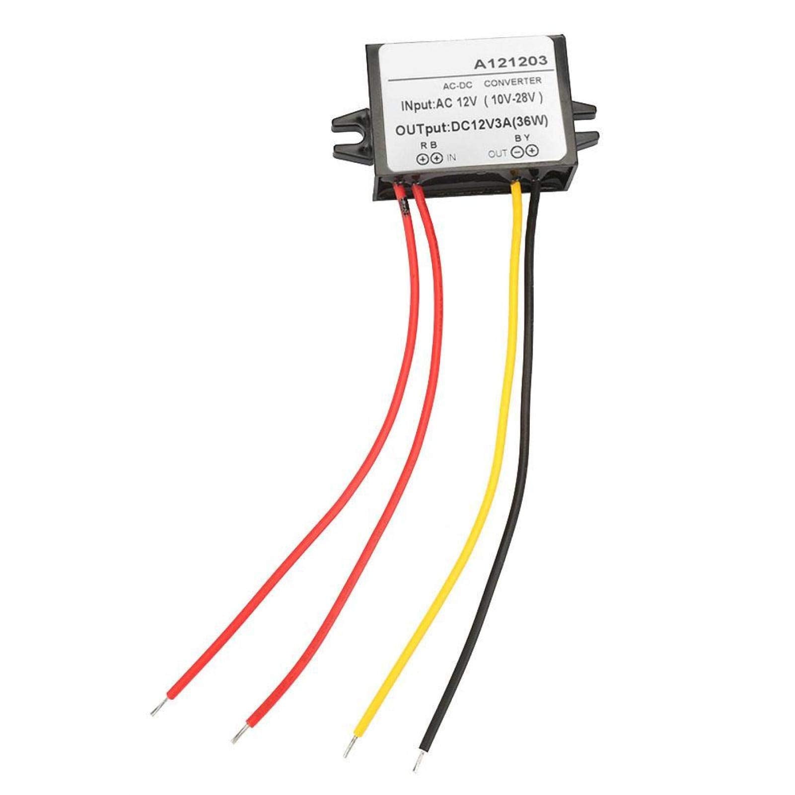 Yosoo Health Gear Step Down Converter Ac 10-28V To Dc 12V, Ac To Dc Converter Module, 3A 5A Step Down Converter Power Supply Mod