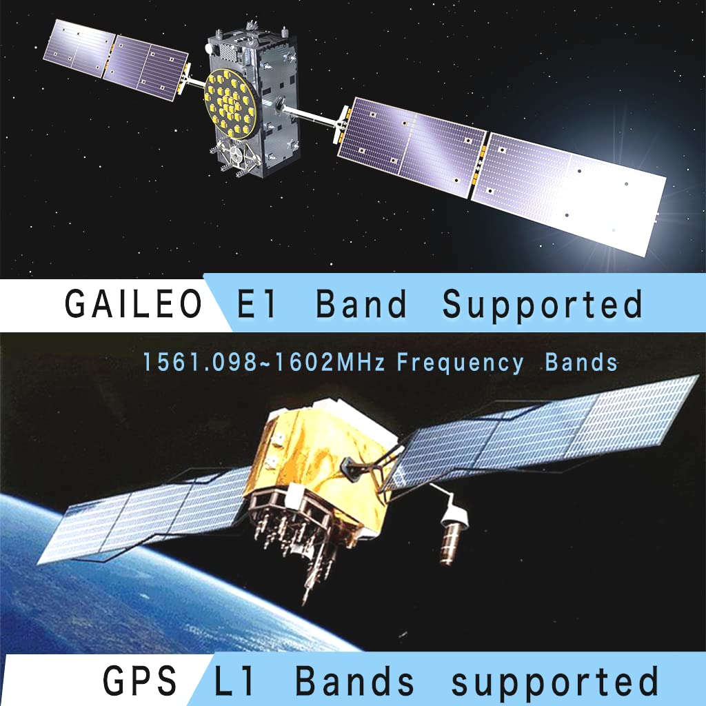 Maswell Gnss Antenna Magnet And 3M Adhesive Mount Sma Male For Gps Glonass Beidou Gaileo Gps Antenna L1 Bands 3Meters 9.8Feet Ca