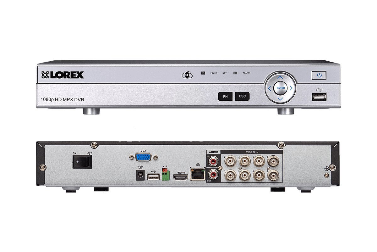 Lorex Weatherproof Indoor/Outdoor 1080P Hd Outdoor Security System, 8 Cameras With Long Range Night Vision