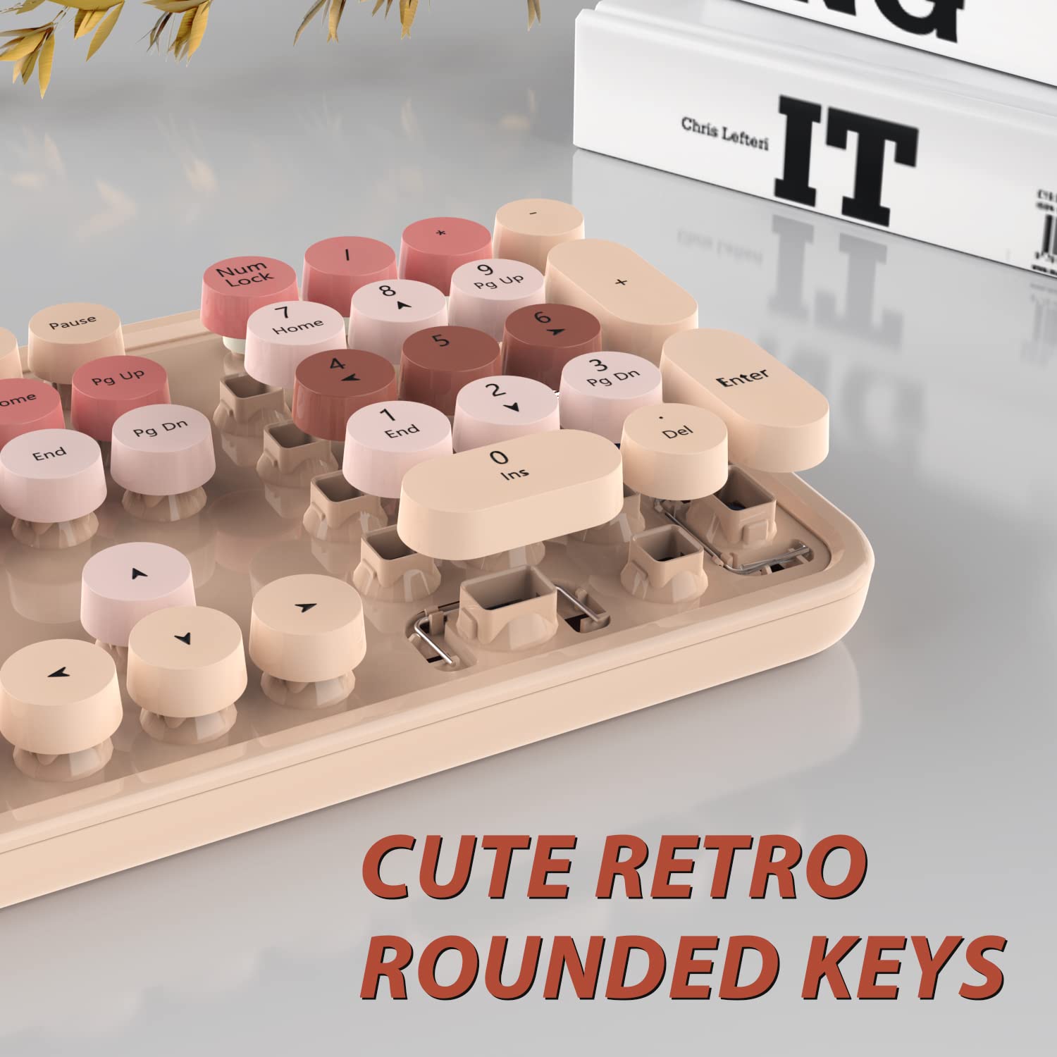 Colorful Wireless Keyboard And Mouse Combo   104 Key Wireless Keyboard With Number Pad For Windows Pc, Notebook, Laptop (Chocola