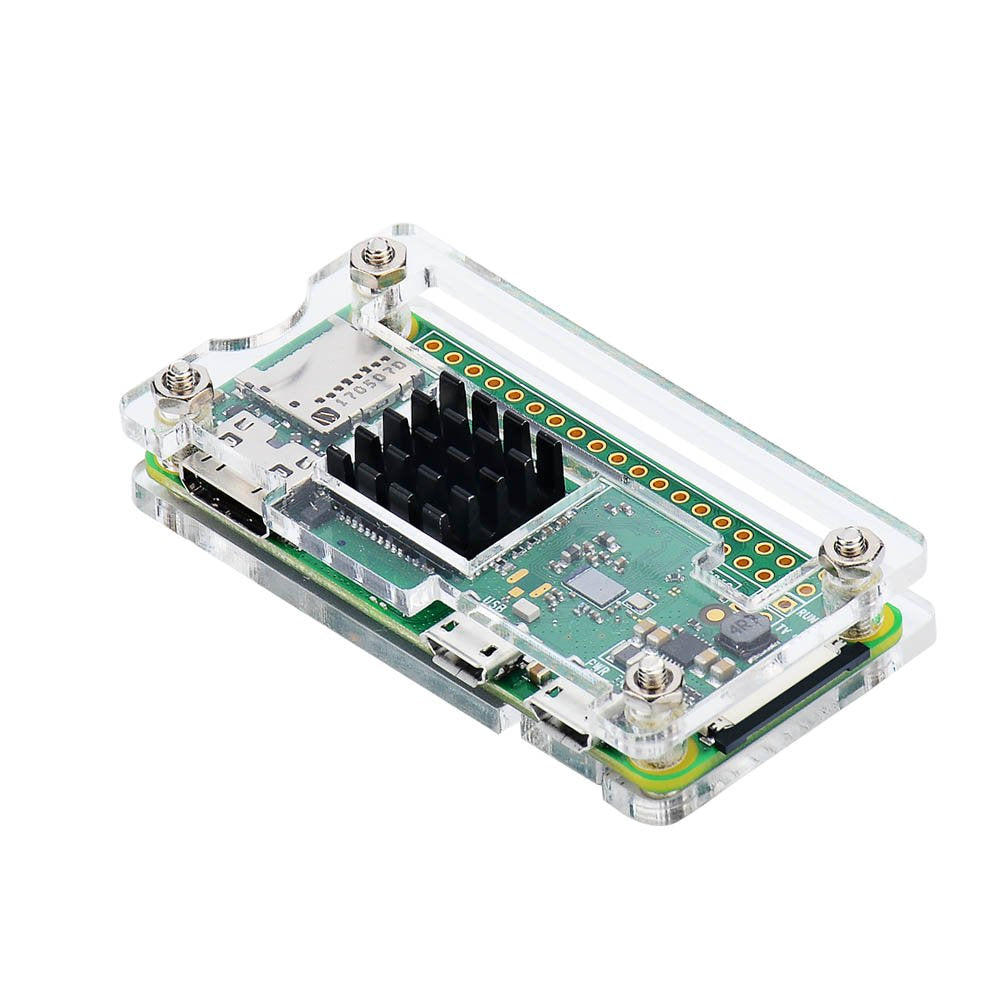 Iuniker Raspberry Pi Zero Case, Case For Raspberry Pi Zero 2 W, With Heatsink, Hdmi Adapter, Otg Cable, Header, Screwdriver, Pow