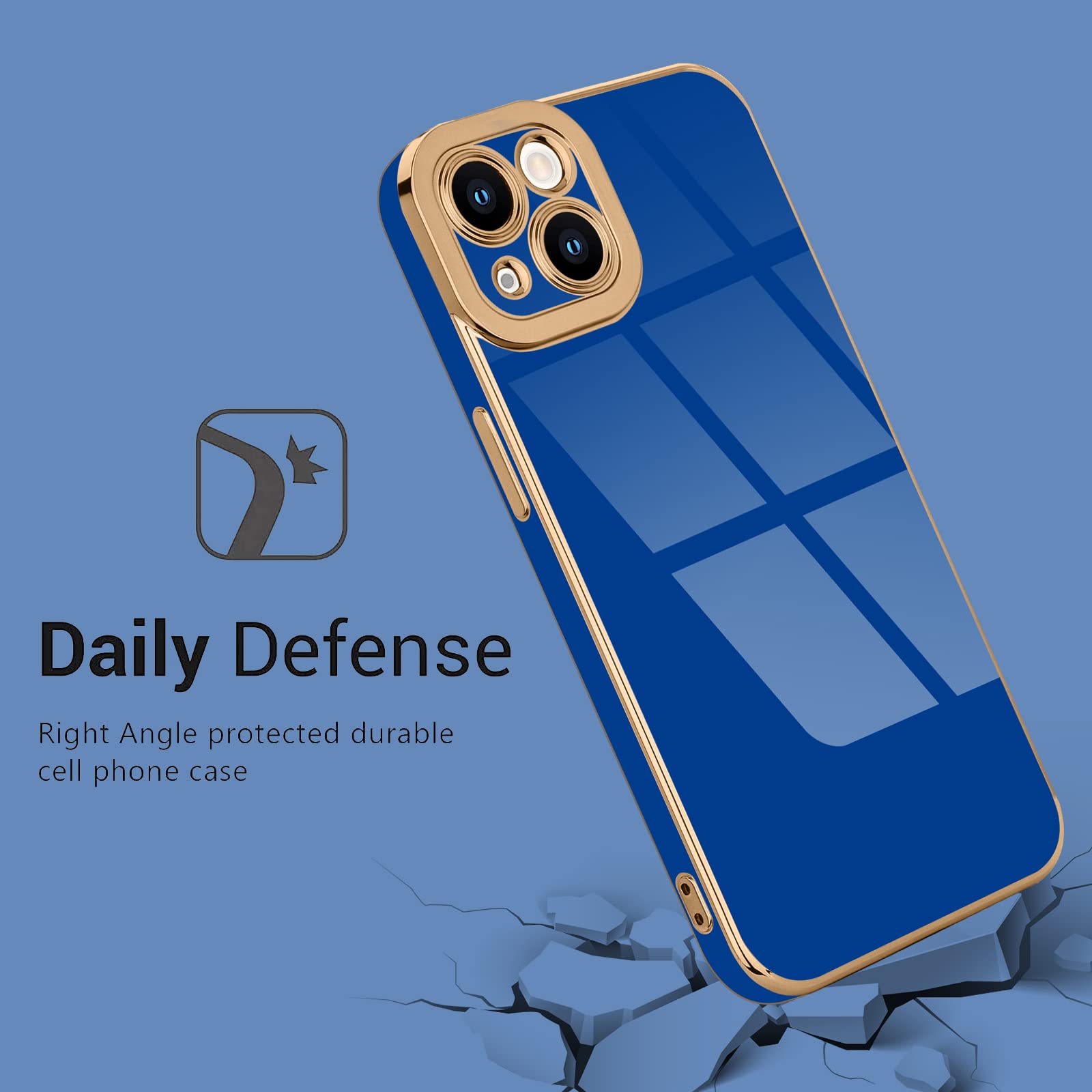 Lafunda For Iphone 14 Case, Cute Slim Soft Silicone Shockproof Phone Cover For Women Girls Anti Scratch Camera Protective Luxury