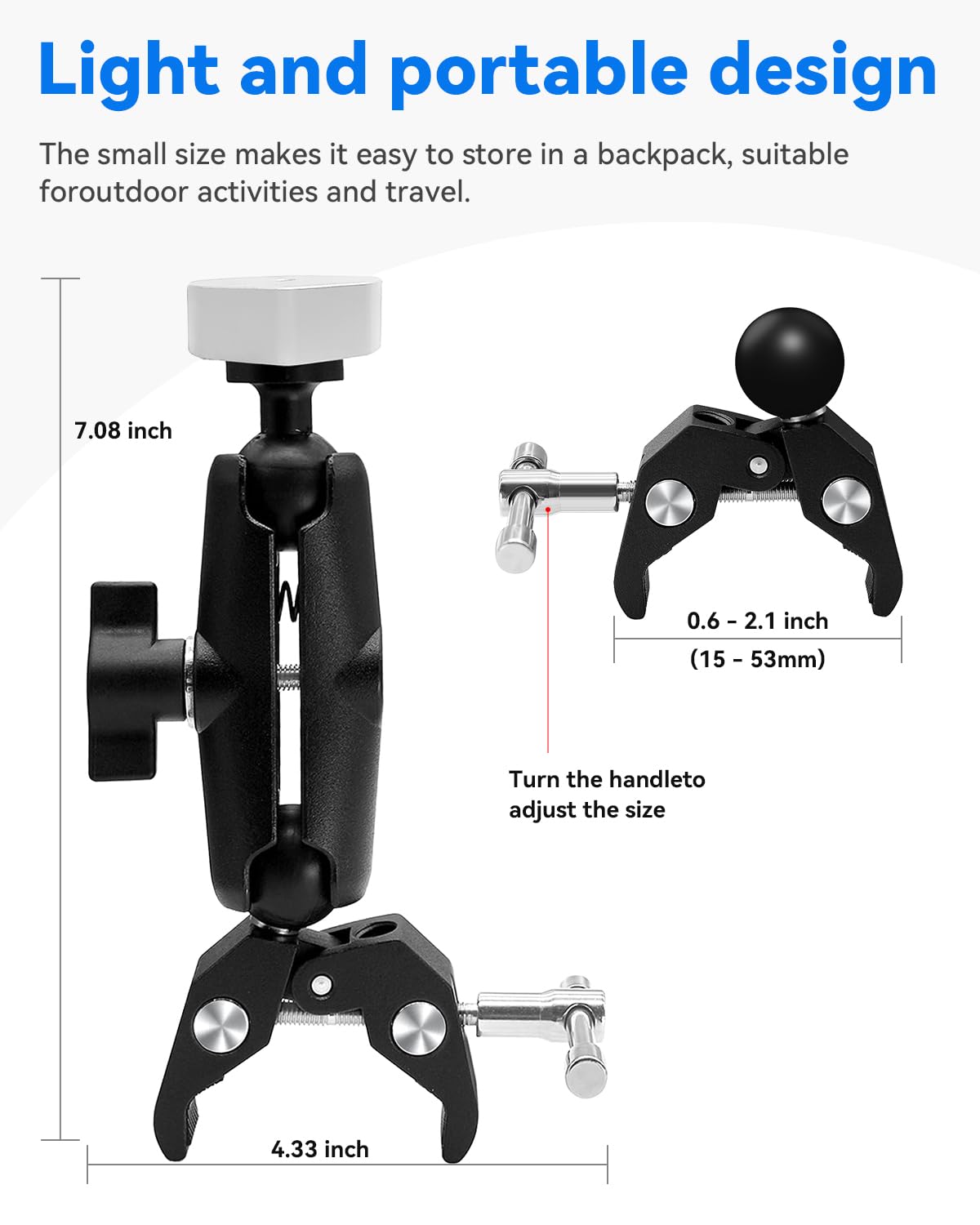 Starlink Mini Mount Kit   Adjustable Clamp Bracket For Rv, Ladders, Roof Rack, Balcony, Mobile, Ladder, Accessories For Pole, Tu