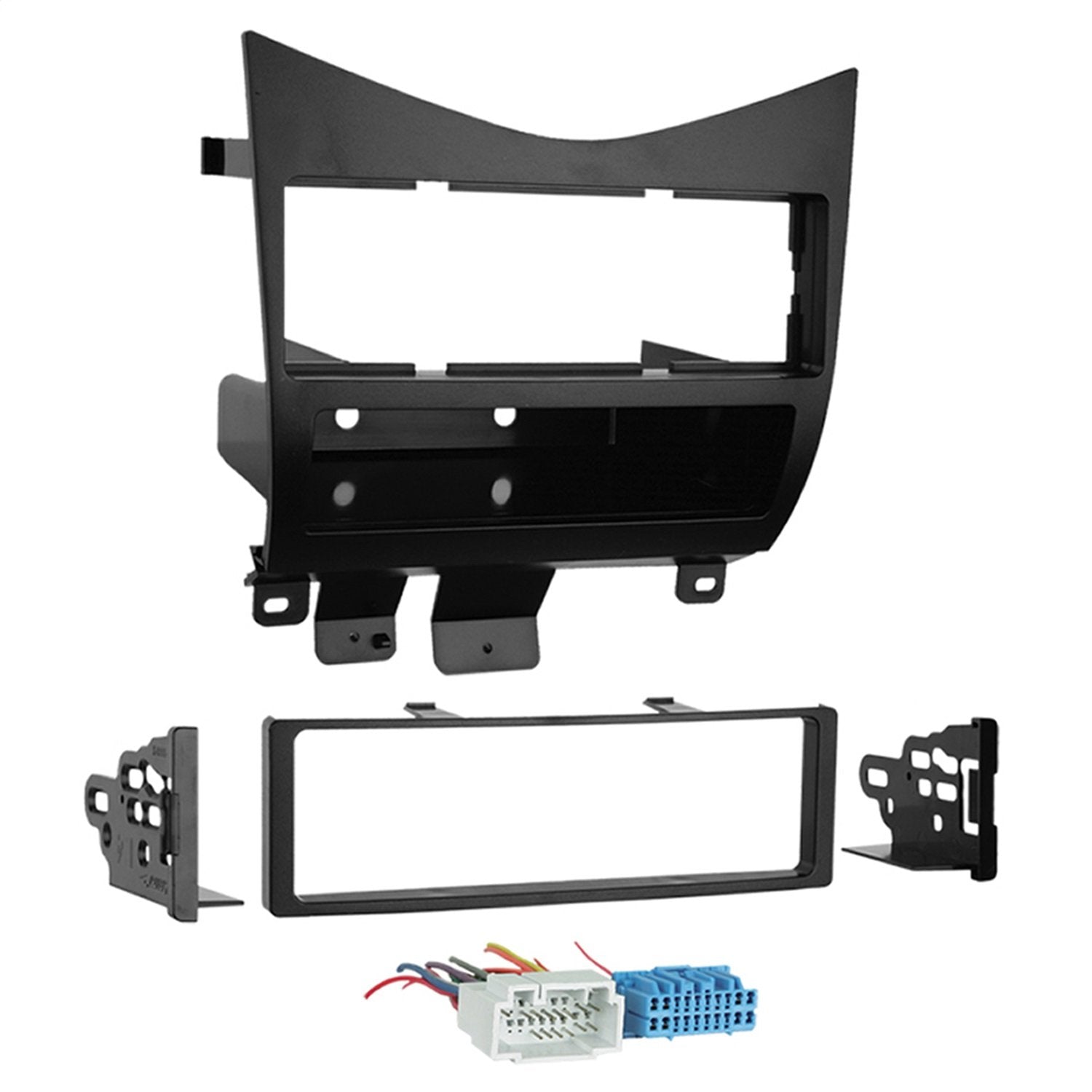 Metra 99 7862 Lower Dash Single Din Installation Kit For 2003 2007 Honda Accord With Wire Harness,Black, 8.70In. X 8.00In. X 4.5