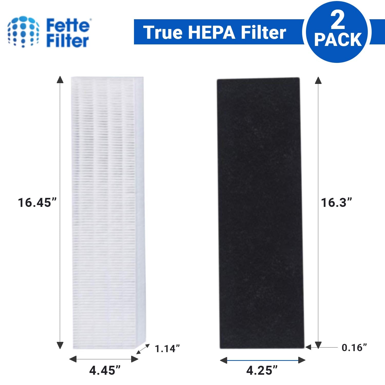 Fette Filter   Premium True Hepa H13 Replacement Filters Compatible With Fellows Aeramax 90/100 Dx5 & Db5 Part # 40101701 928700