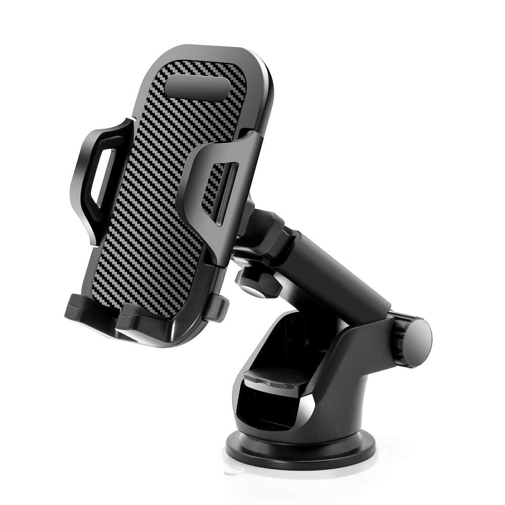 Sonkir Car Phone Mount, Dashboard & Windshield Cell Phone Holder Stand With One Touch Design 360 Rotation For All Smartphones